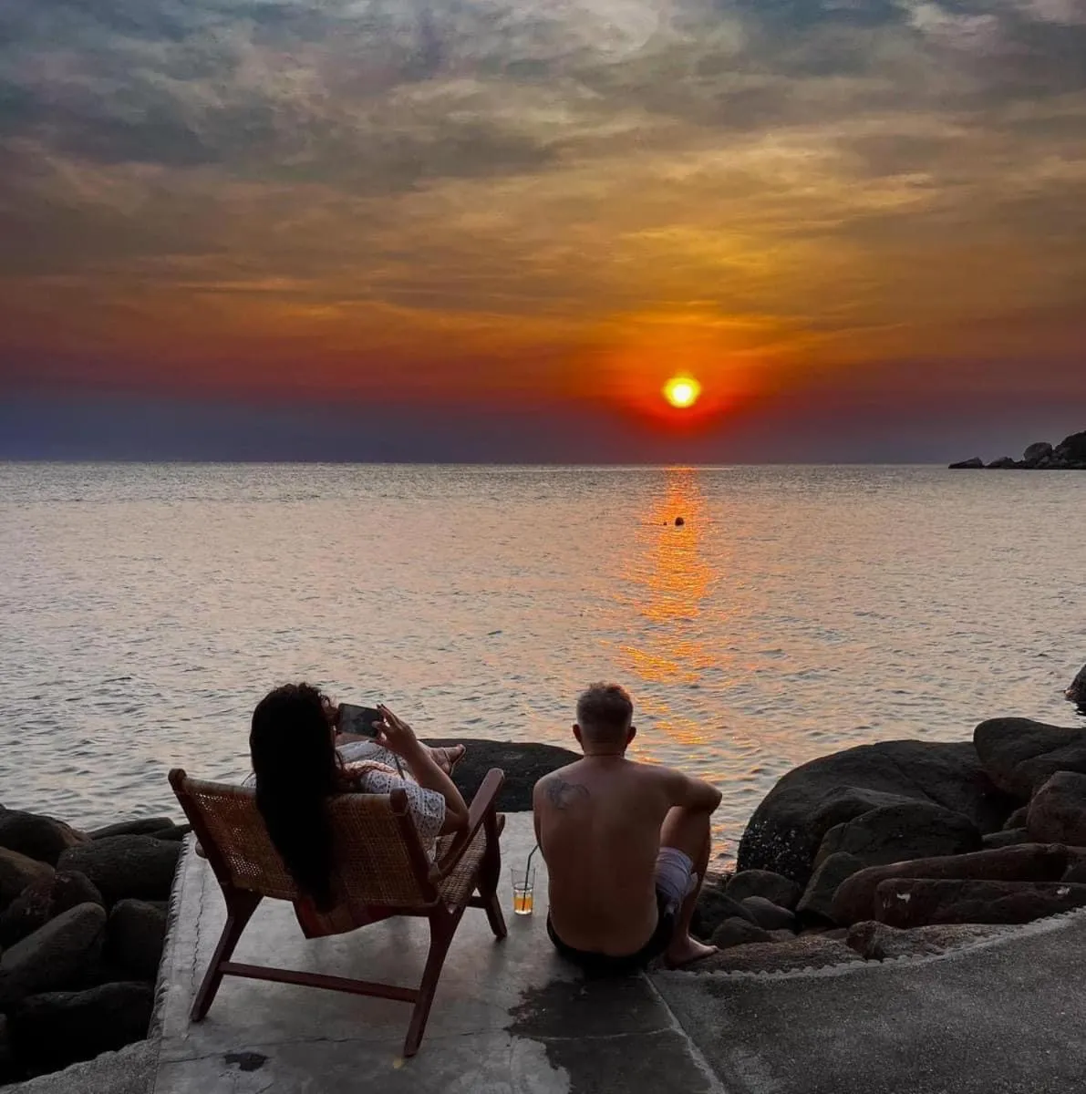 Sunset in P.D. Beach Resort