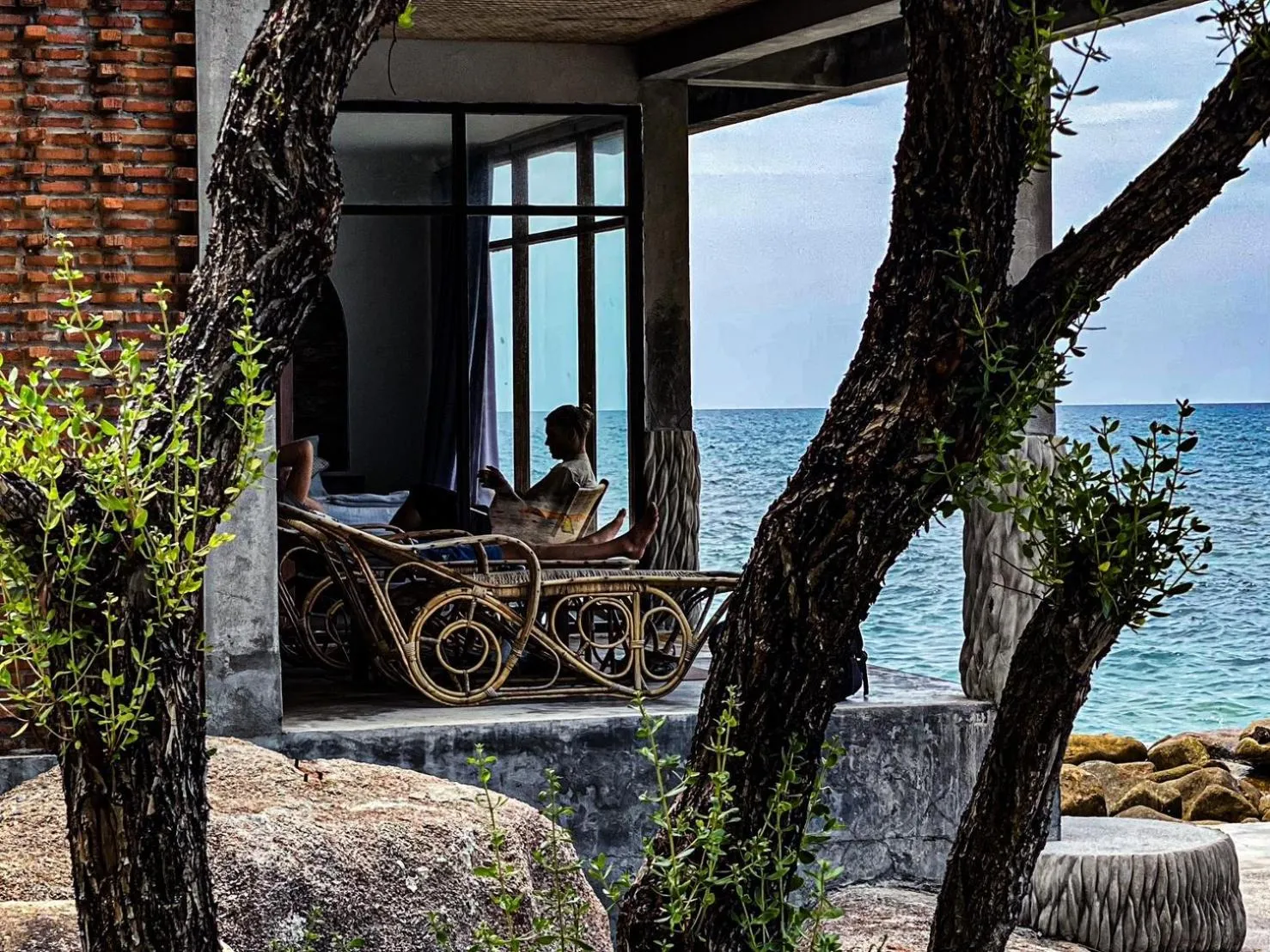 Text overlay in P.D. Beach Resort