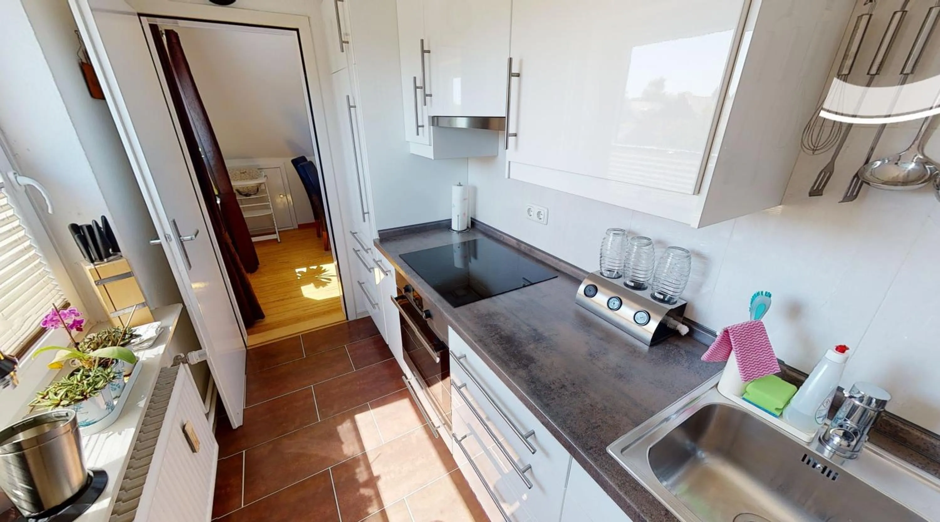 Coffee/tea facilities in Ferienwohnung Nordlicht Laboe