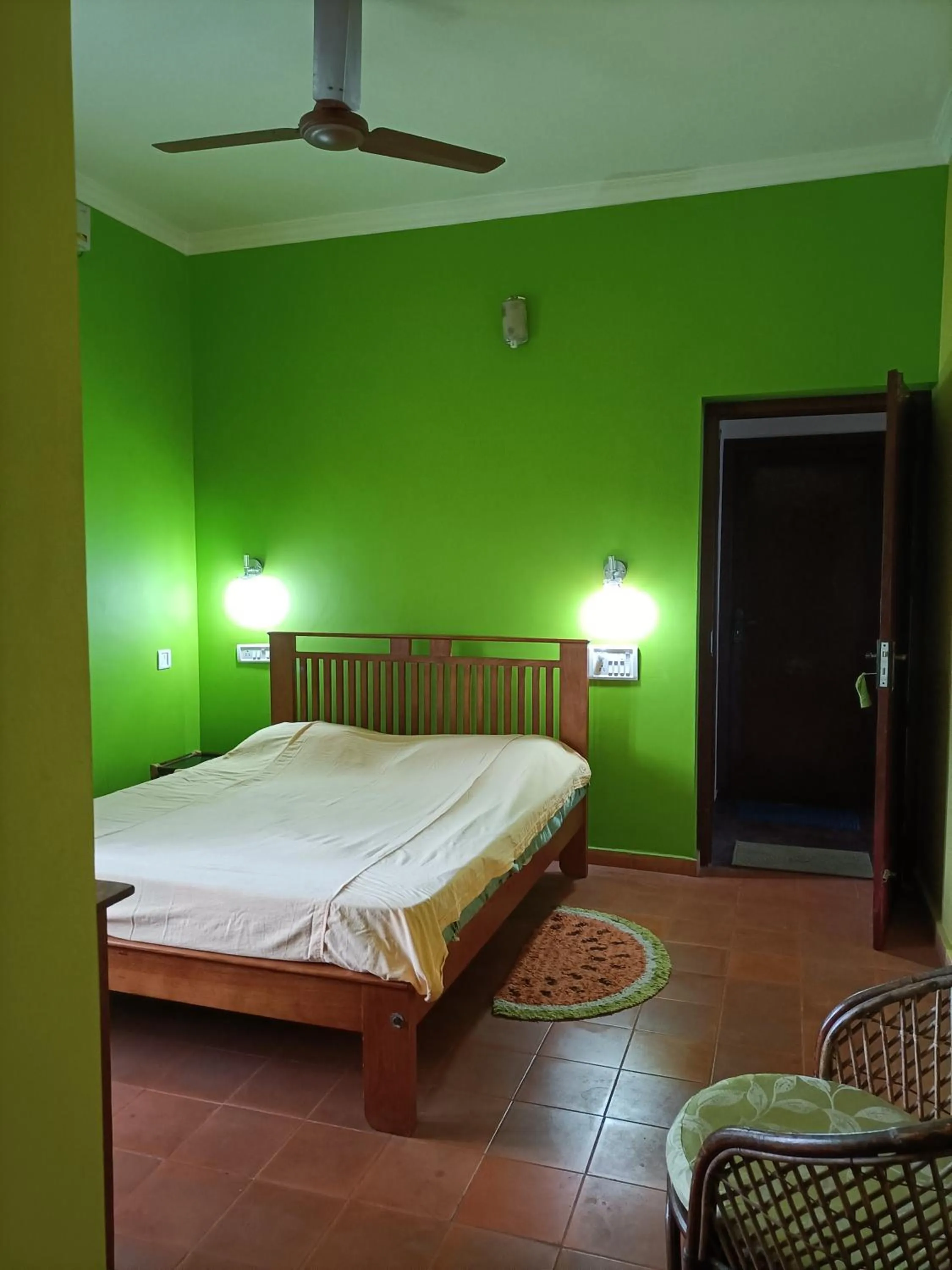 Bed in Kadalamma Beach Homestay
