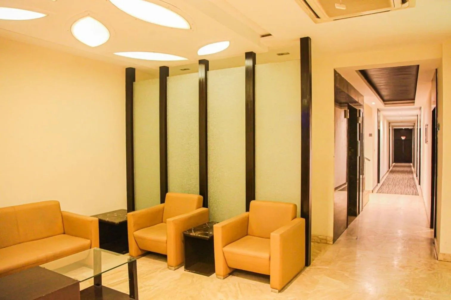 Seating area in J Hotel