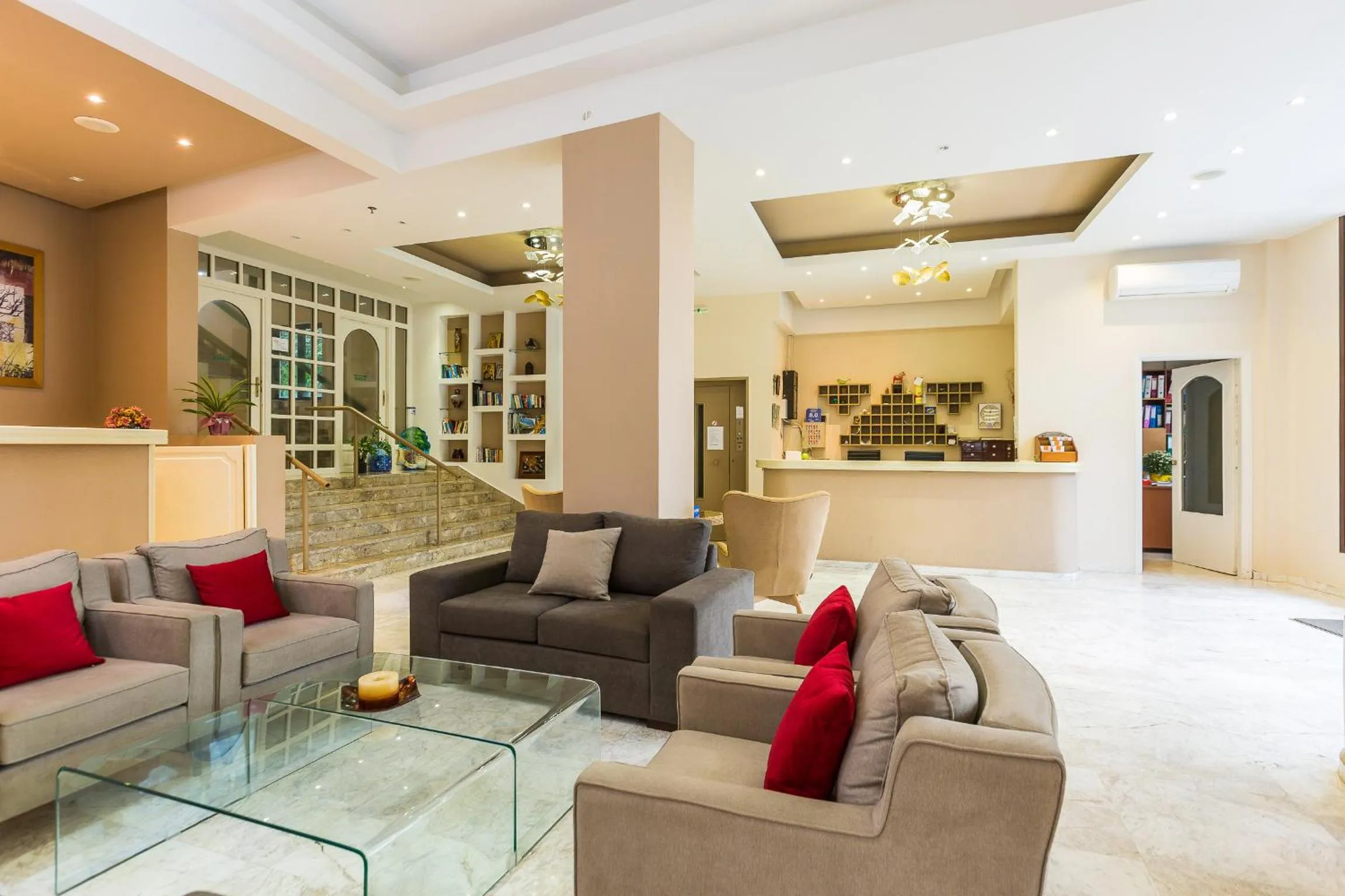 Lobby or reception in Eltina Hotel