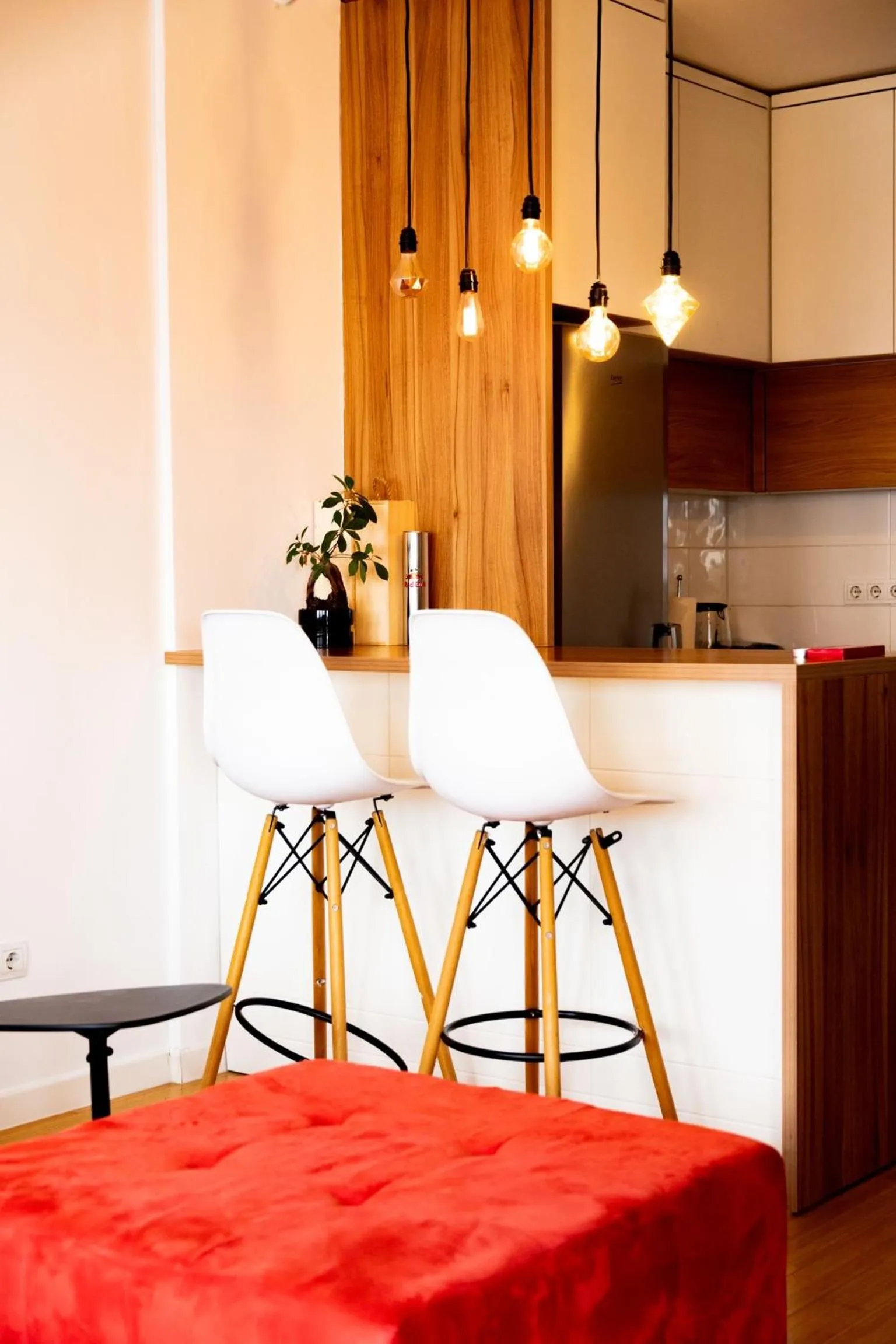 Dining area in Modern apartment with a view feels like home