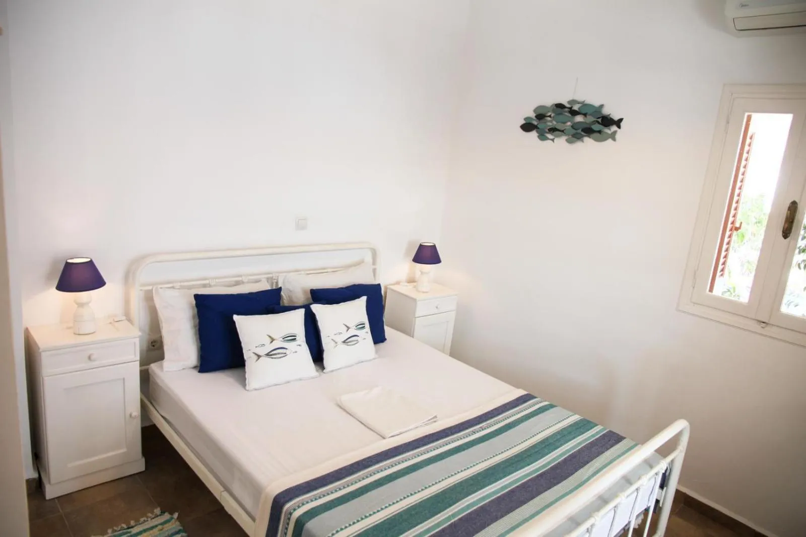 Bed in Vareladiko studios