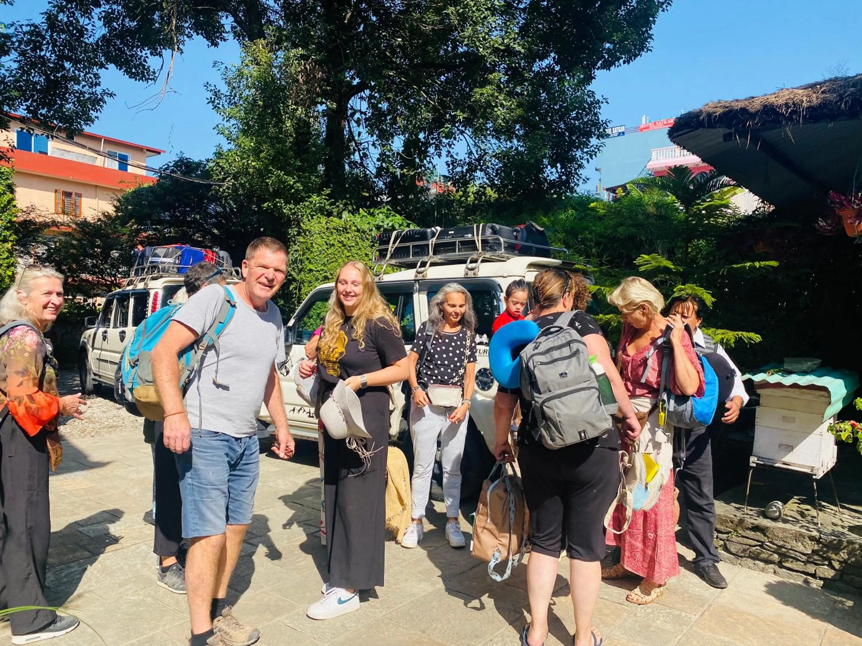 group of guests in Mum's Garden Resort