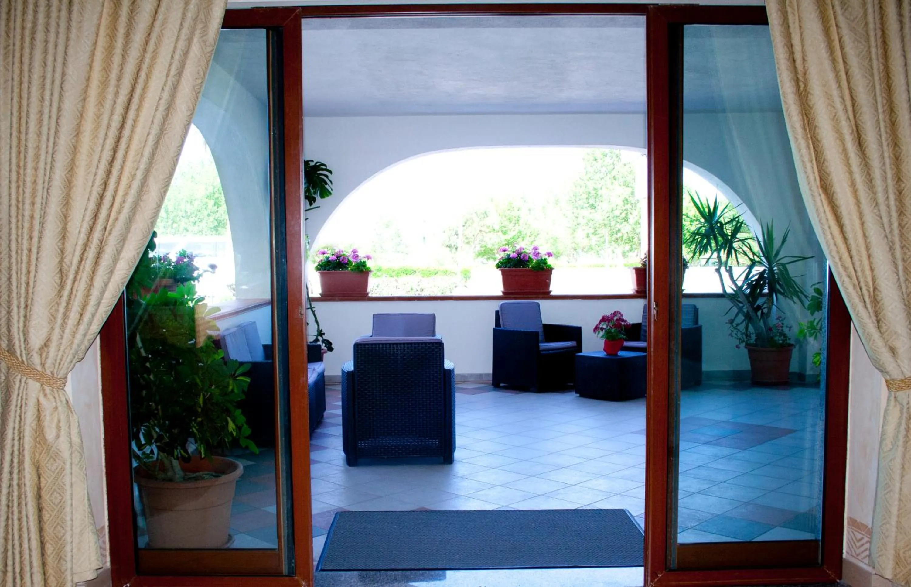 Seating area in Hotel Felix