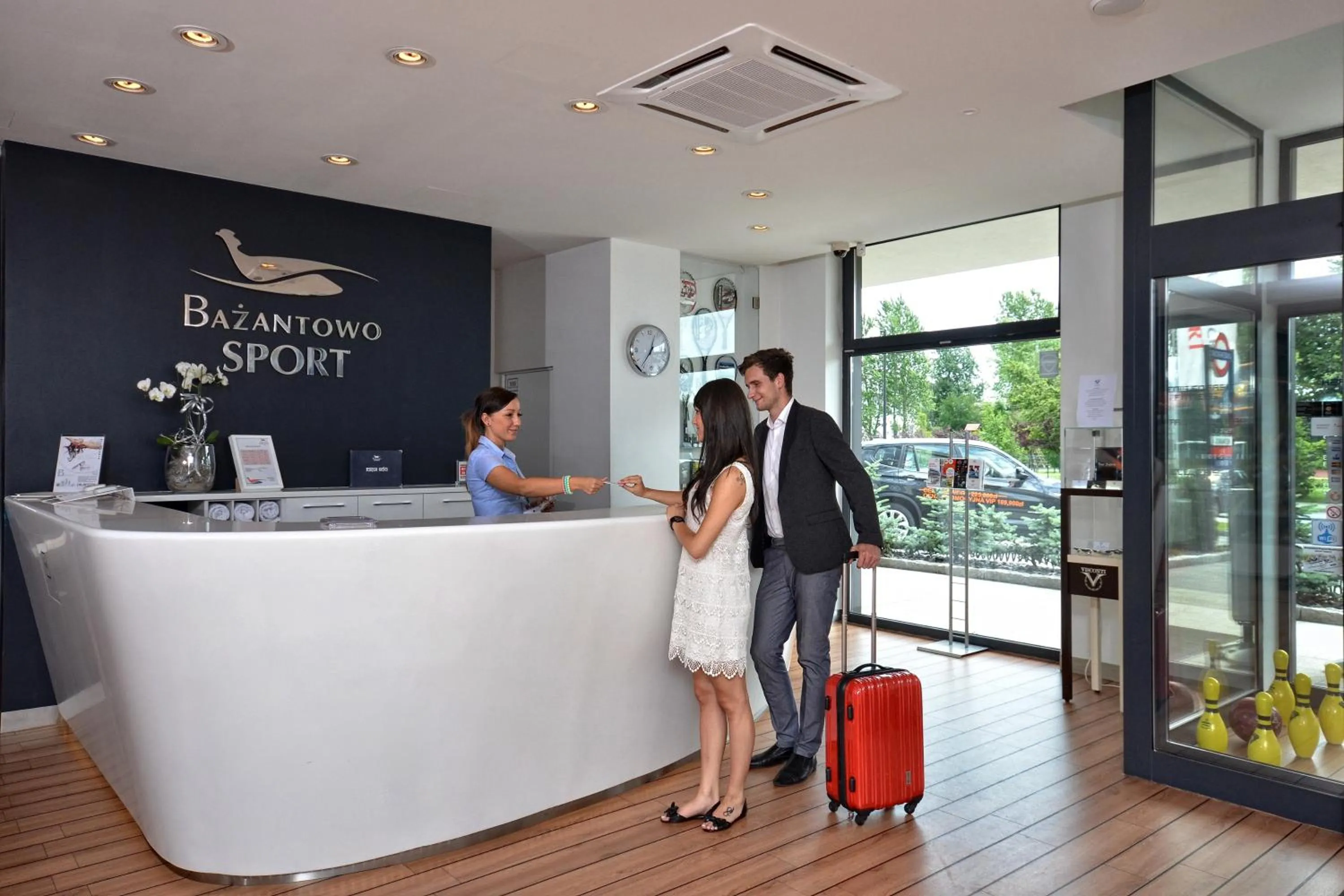 Lobby or reception in Hotel Bażantowo Sport