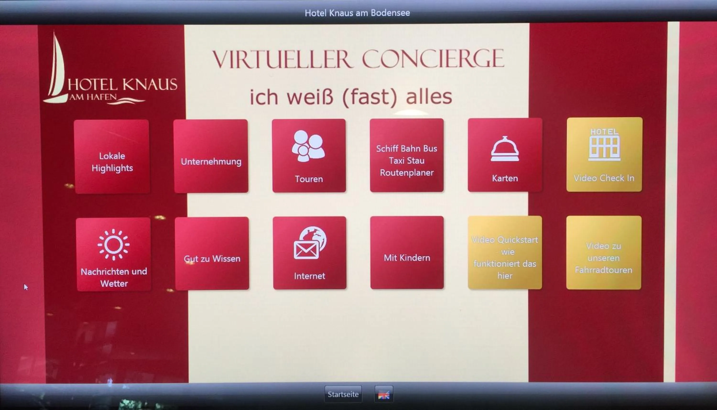 Decorative detail in Hotel Knaus am Hafen