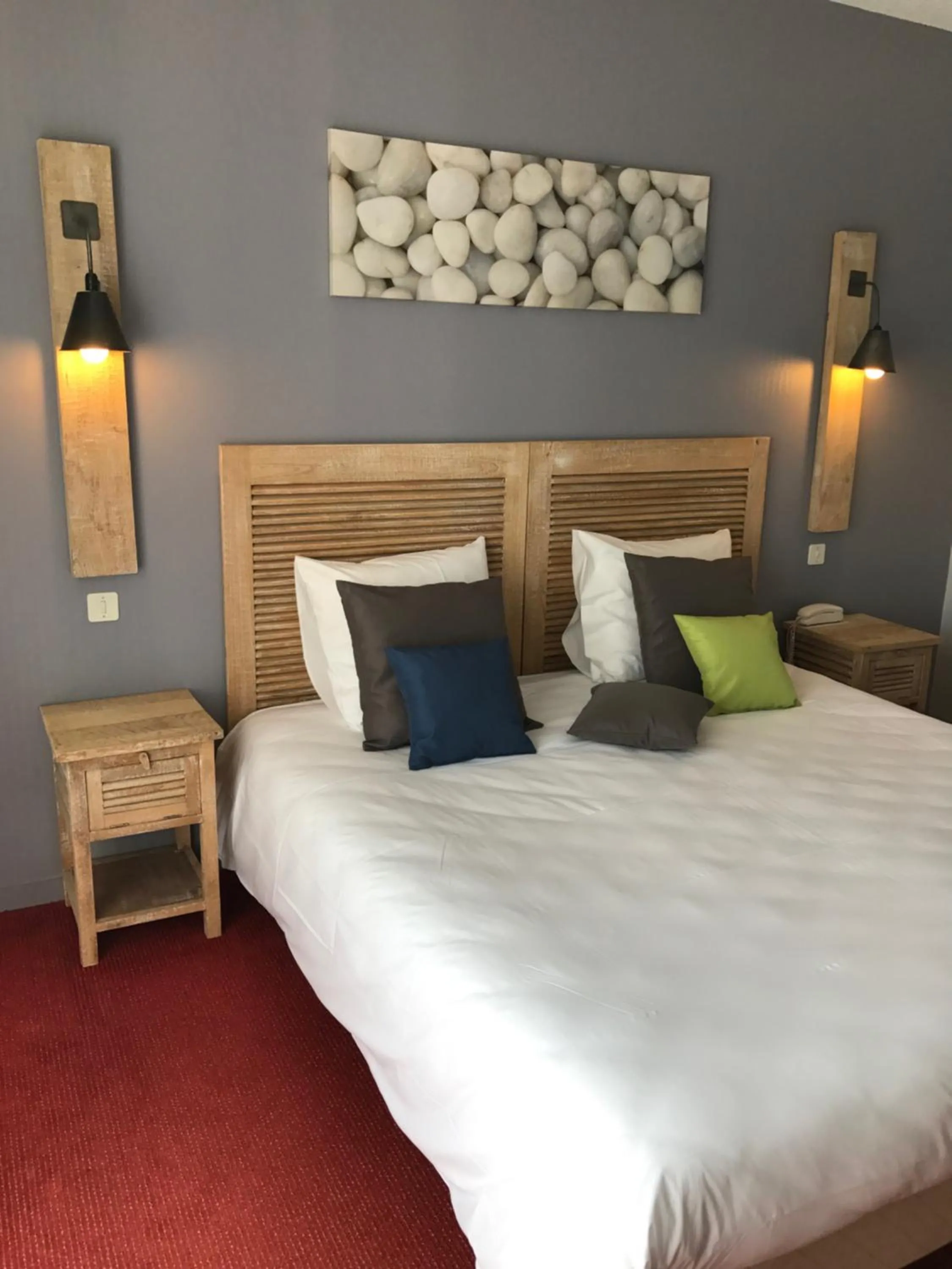 Bed in Hôtel des Dunes Noirmoutier