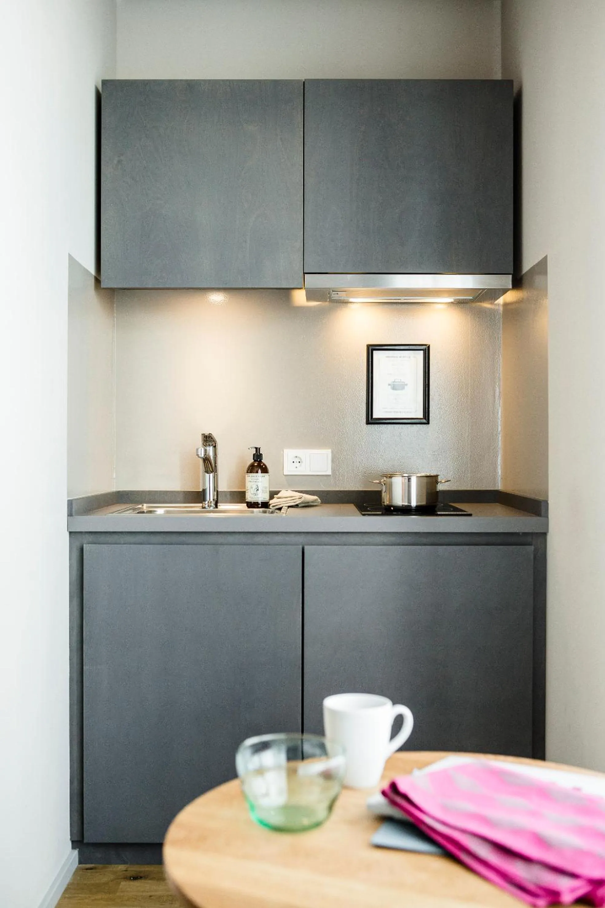 Kitchen or kitchenette in Bold Hotel München Giesing