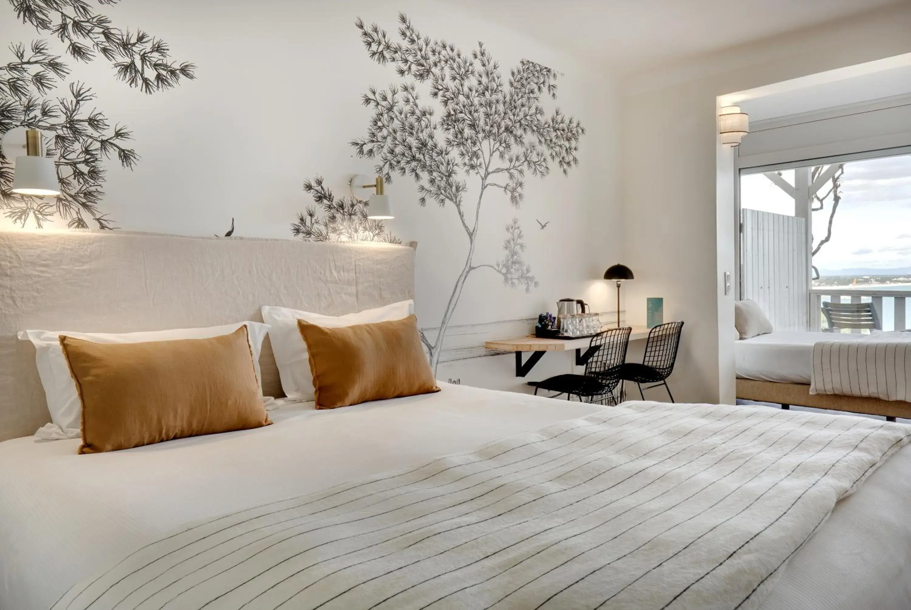 Family Room with Sea View in Hôtel & Spa Les Mouettes Family Room with Sea View in Hôtel & Spa Les Mouettes