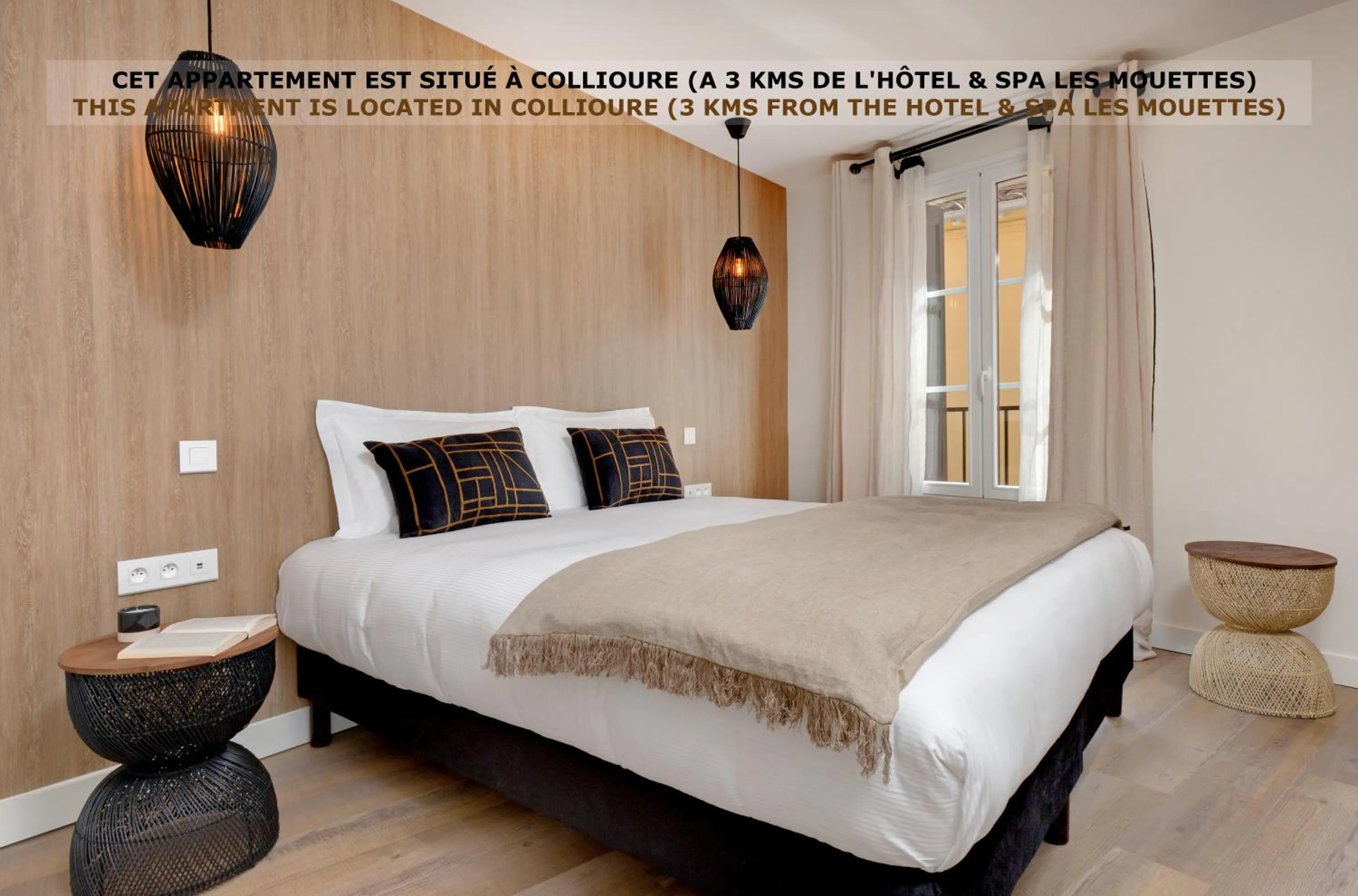 Bedroom, Bed in Hôtel & Spa Les Mouettes