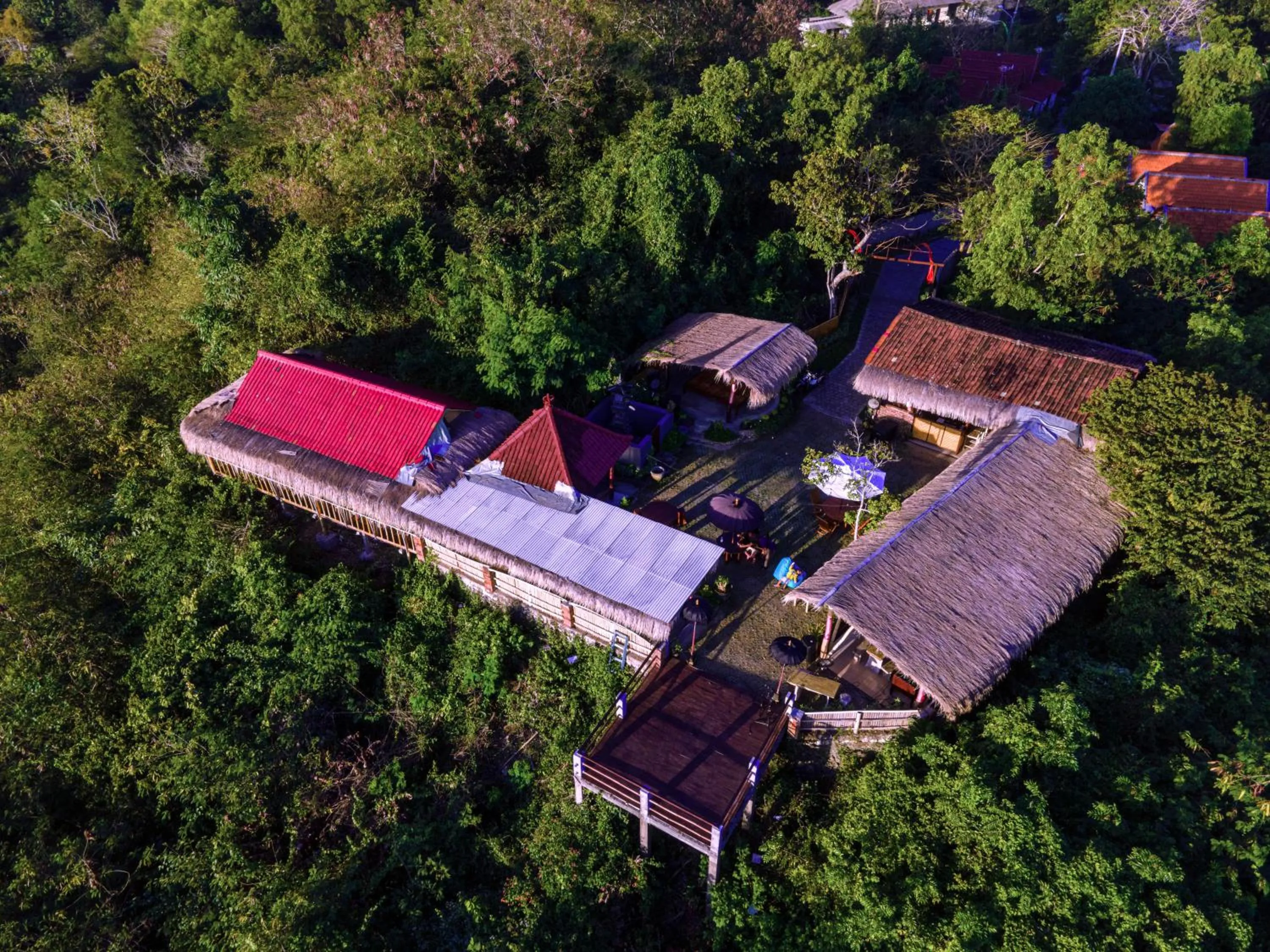 Bird's eye view in The Pande Hill Homestay