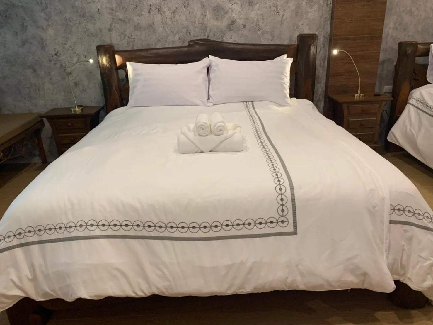 Bed in Namtok Sarika Resotel