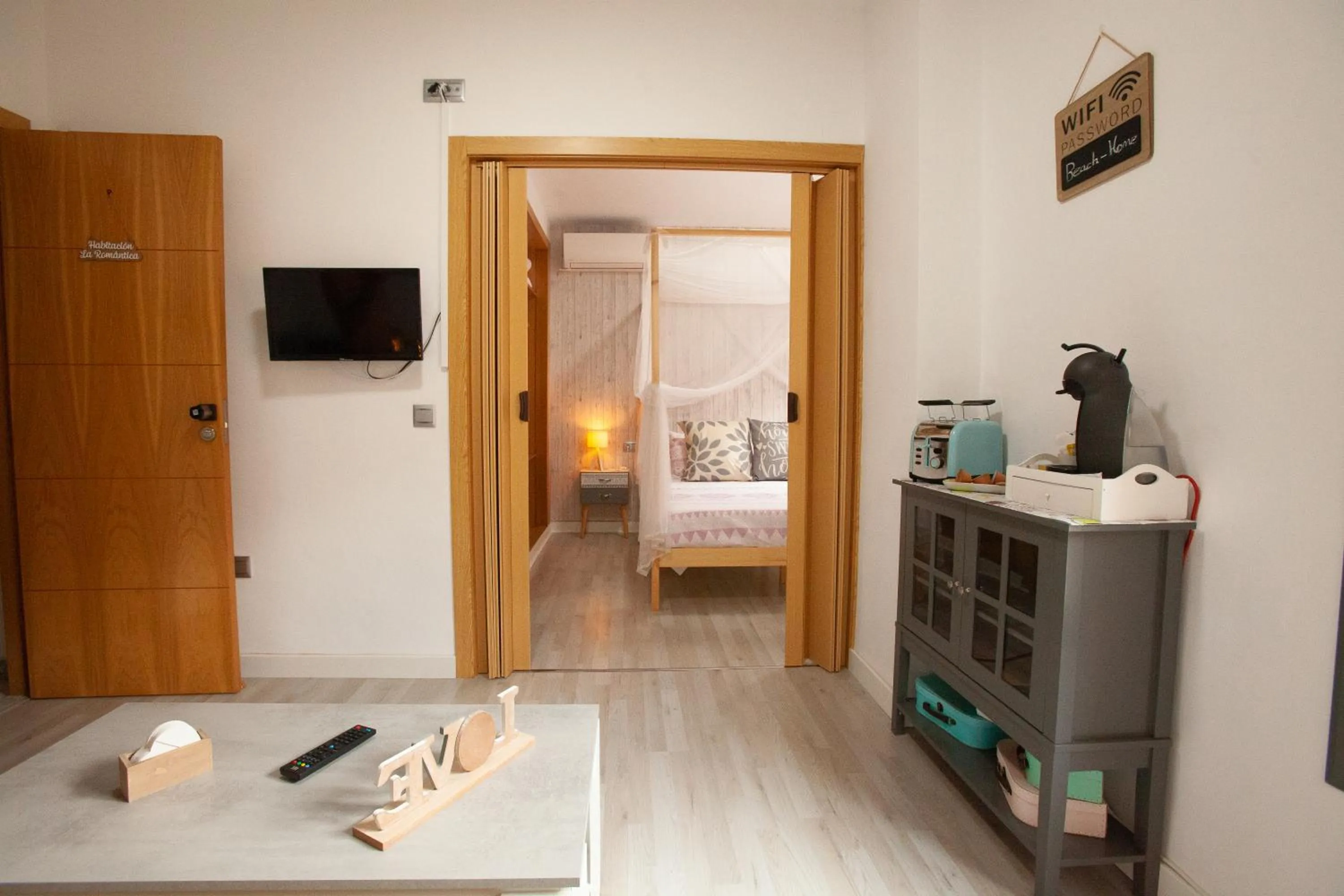 Living room, Bed in Suites Beach Nature