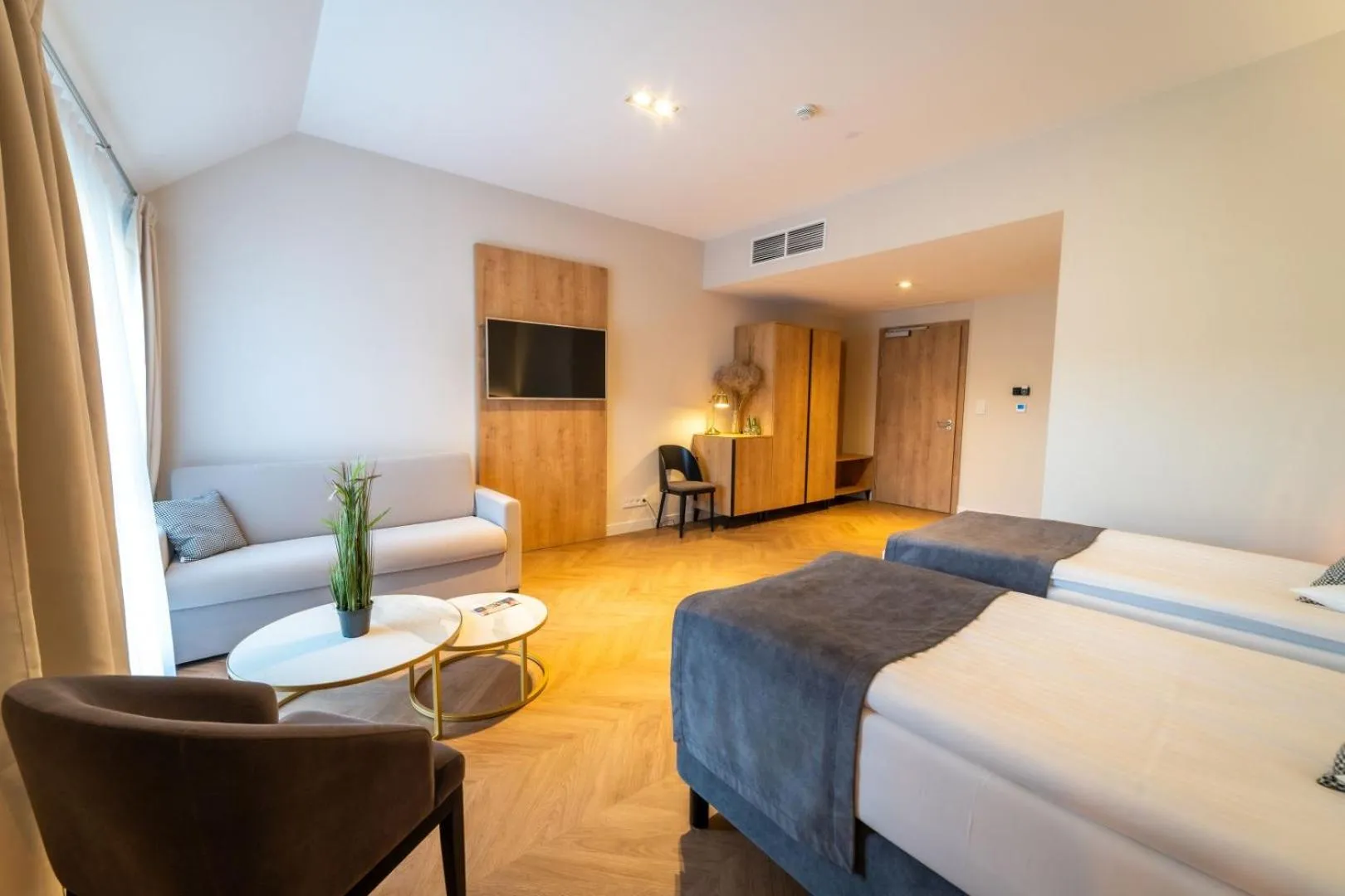 Bed in Hotel Mazurski Raj