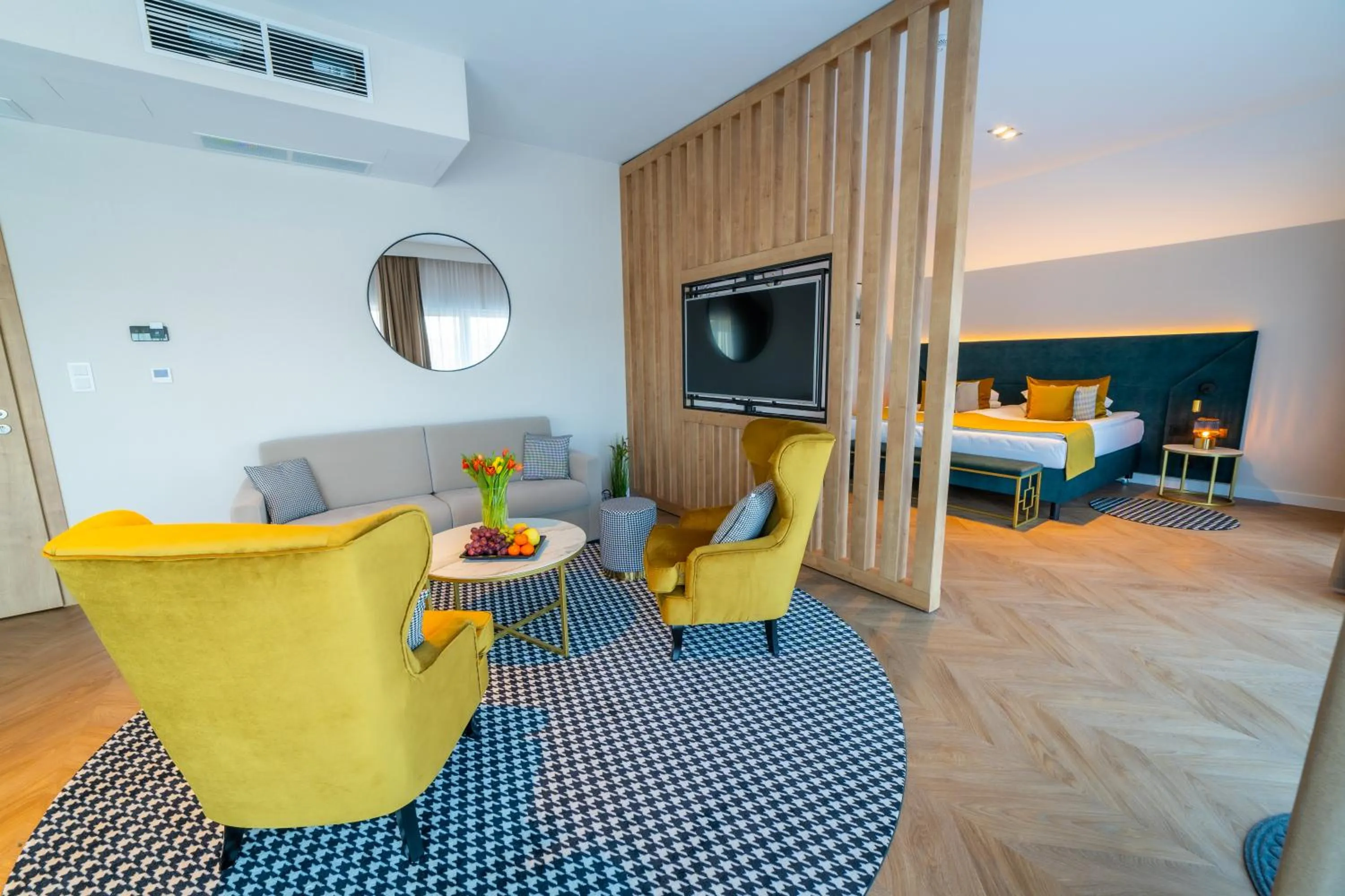 Bed in Hotel Mazurski Raj