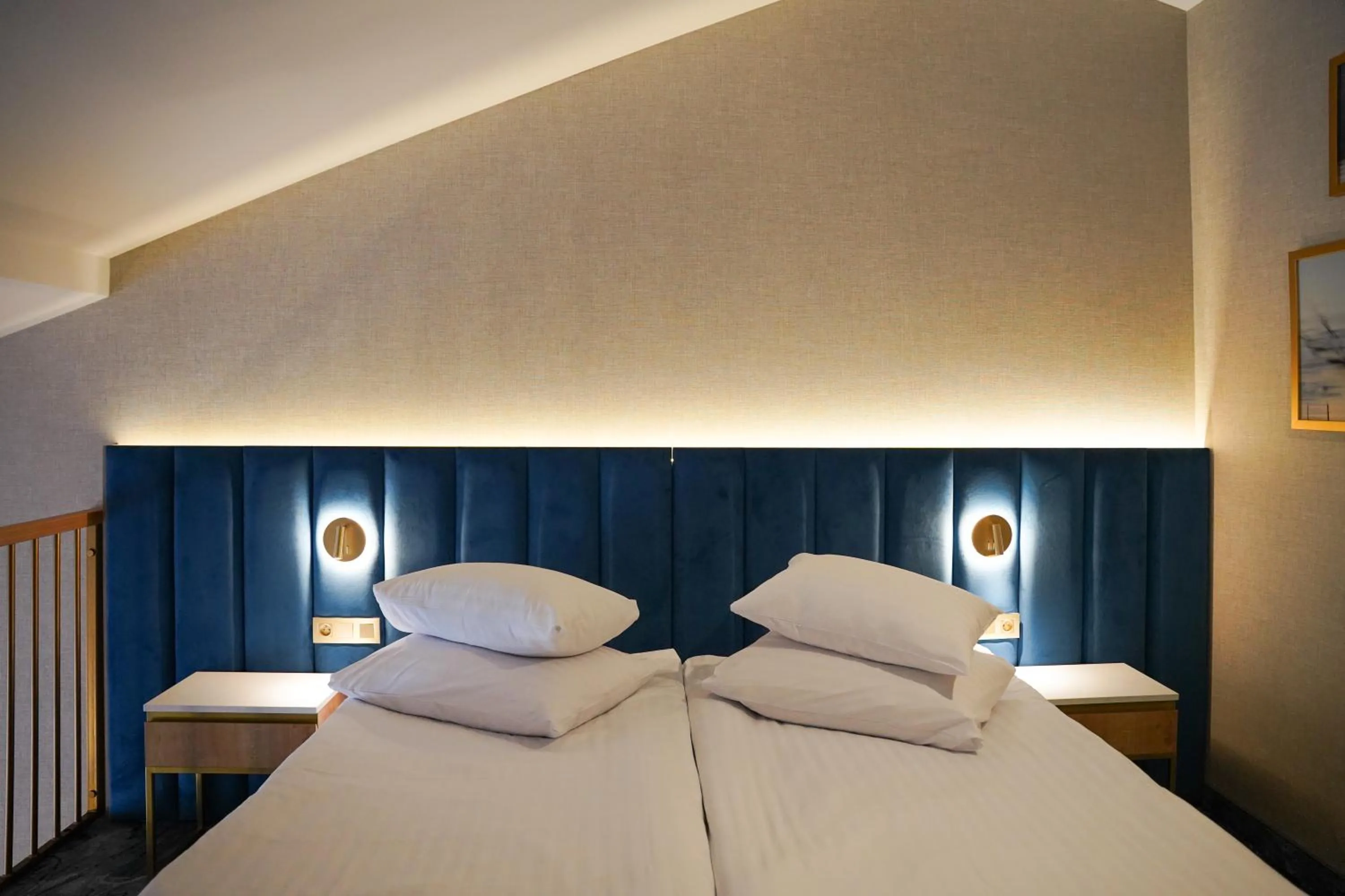 Bed in Hotel Mazurski Raj