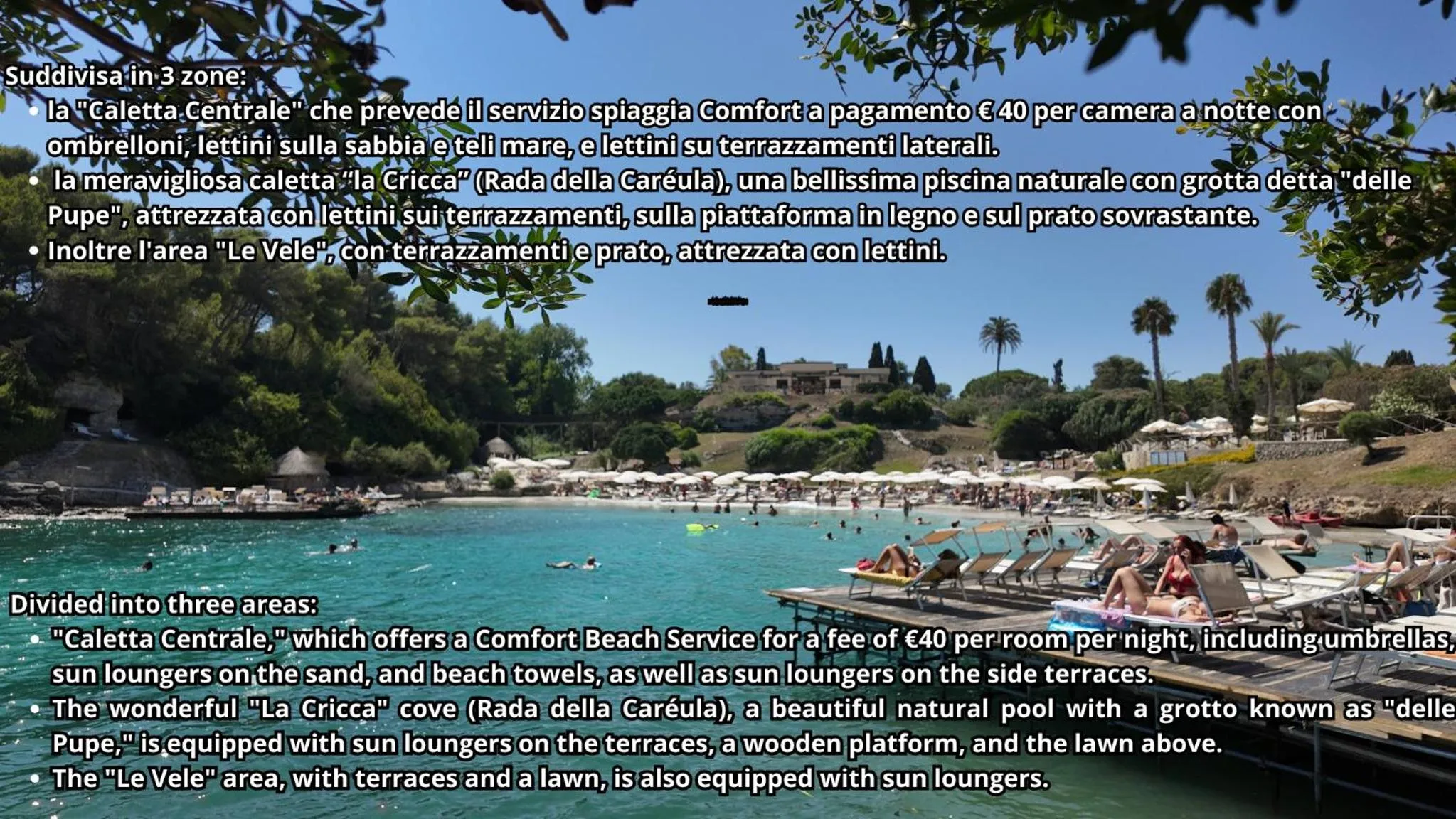 Beach in Le Cale D'Otranto Beach Resort