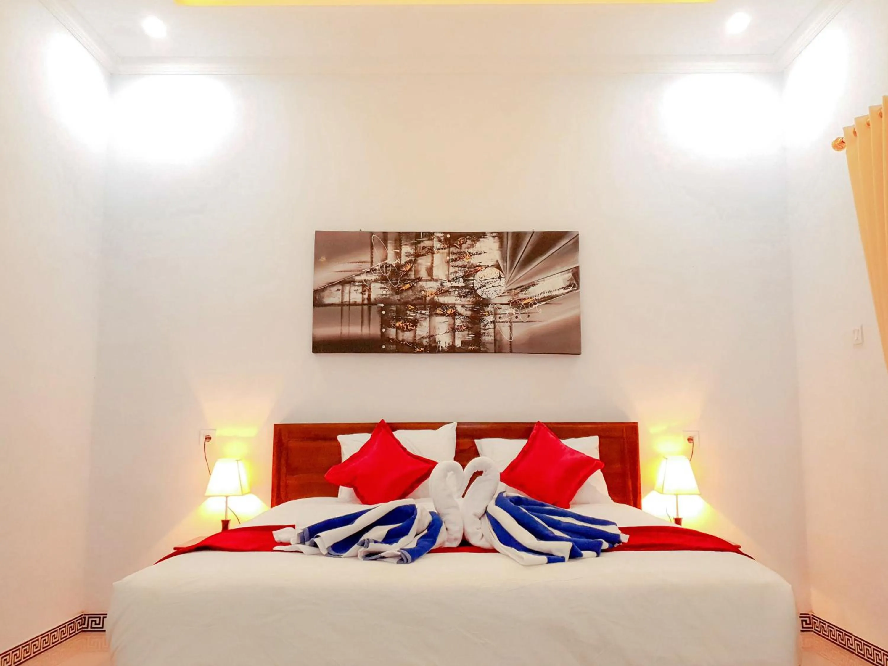 Bed in Juan Beach Bungalow