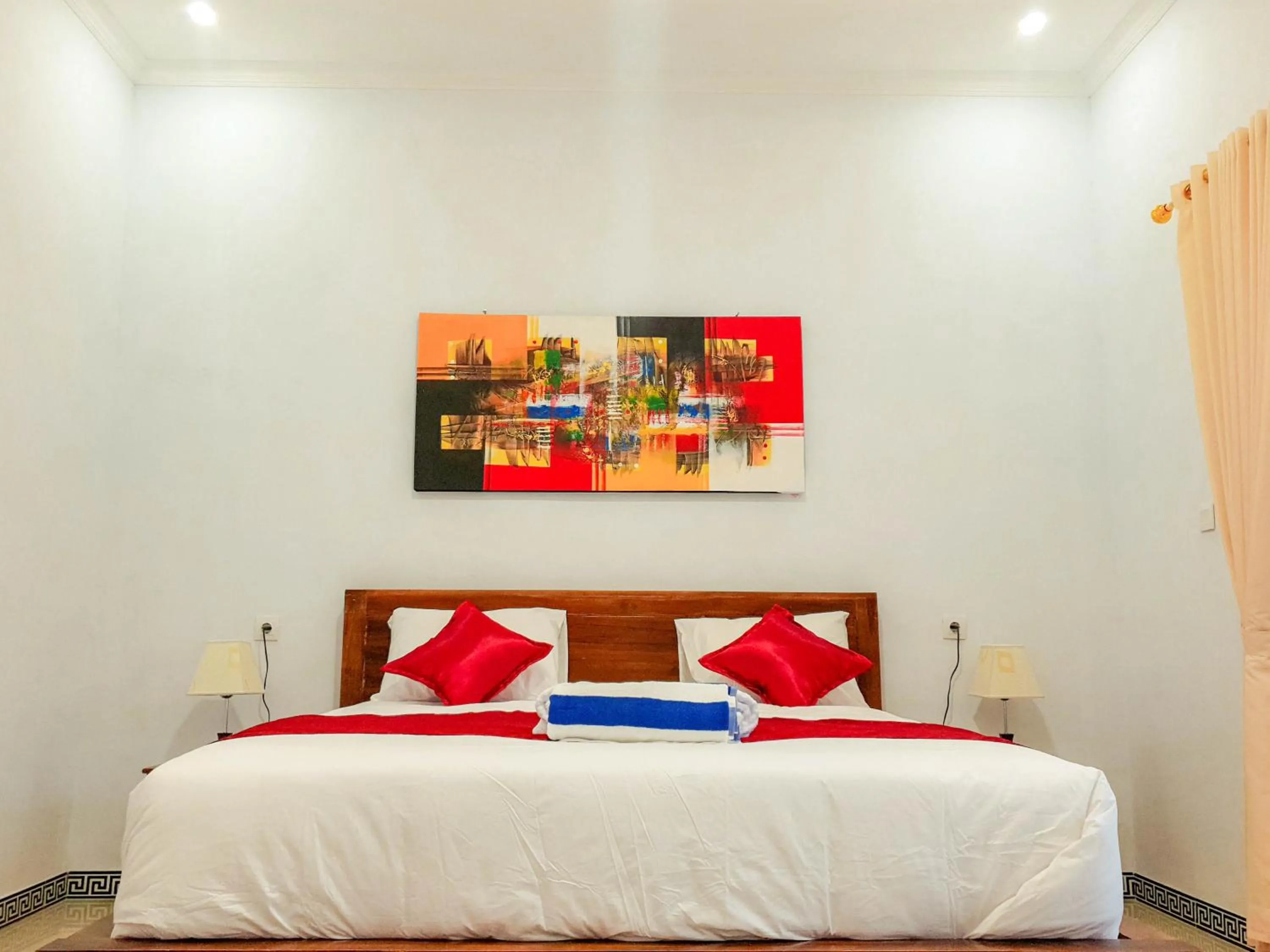 Bed in Juan Beach Bungalow