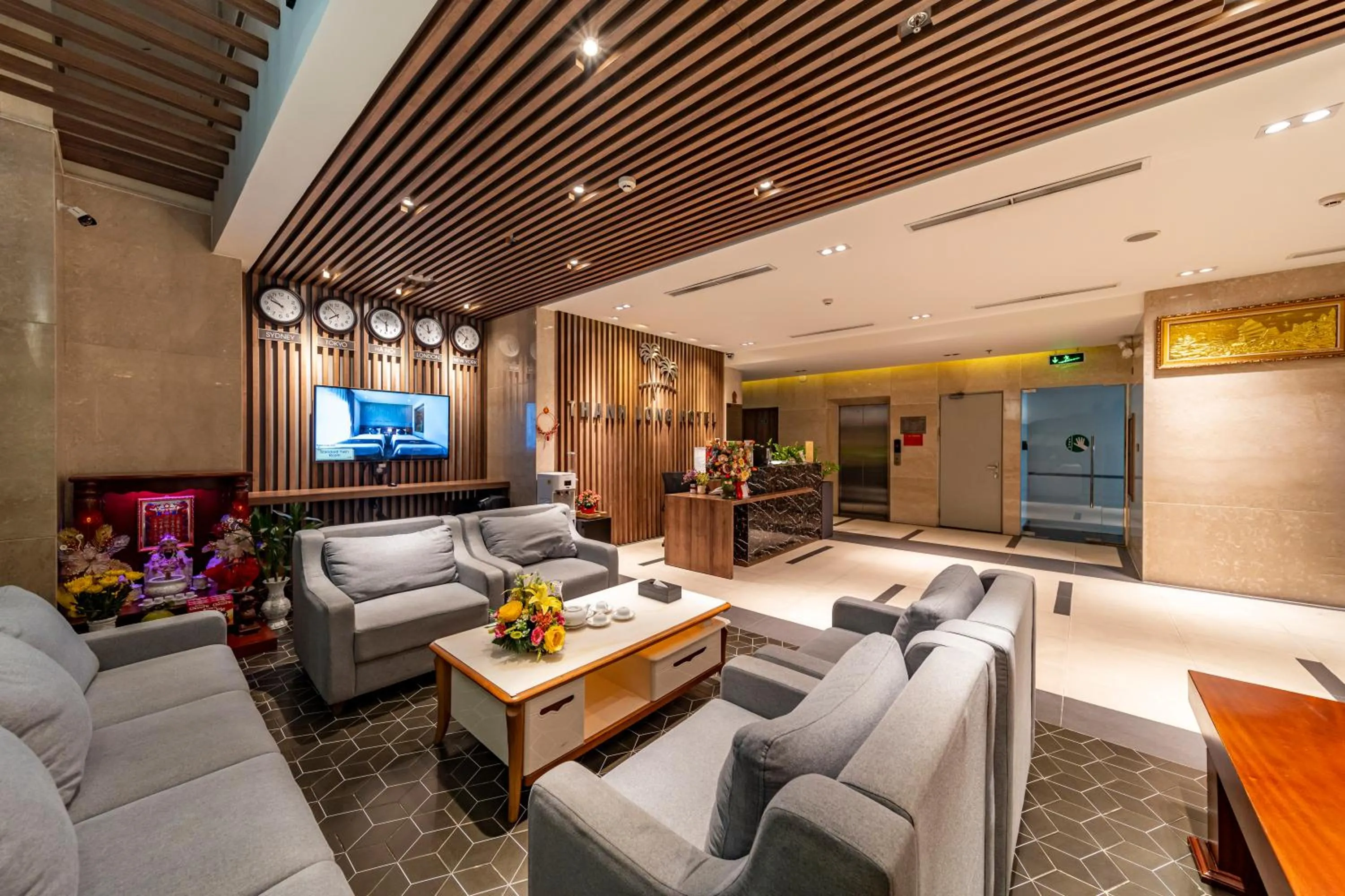 Lobby or reception in Thanh Long Hotel - Tra Khuc