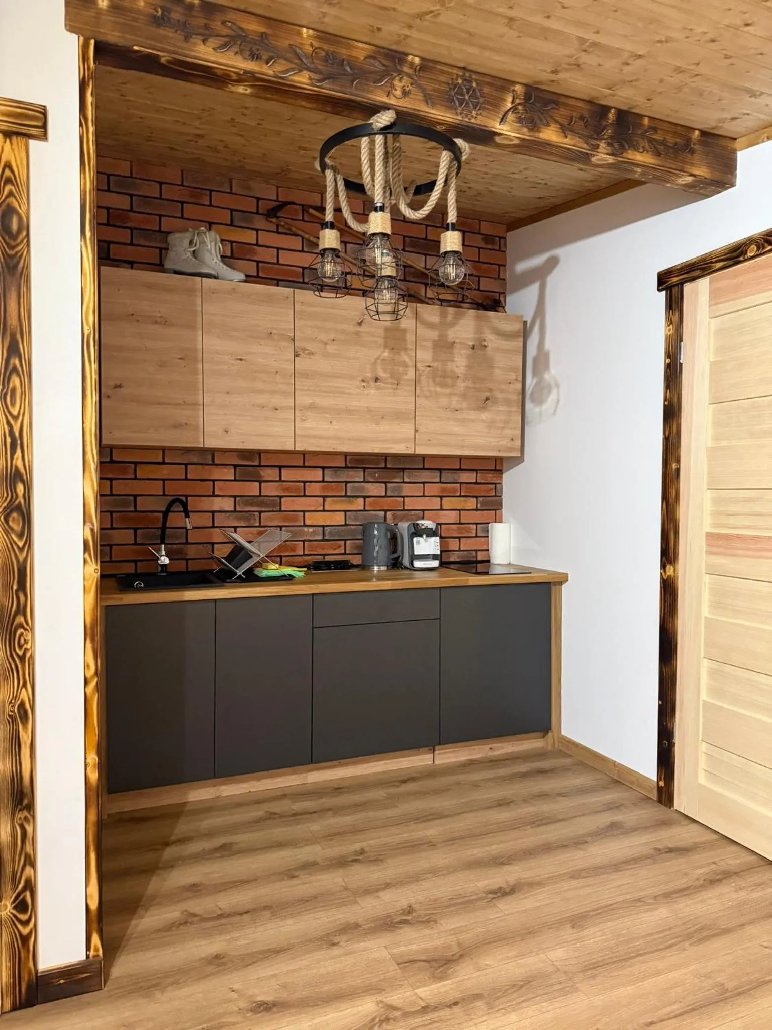 Kitchen or kitchenette in Czarna Willa