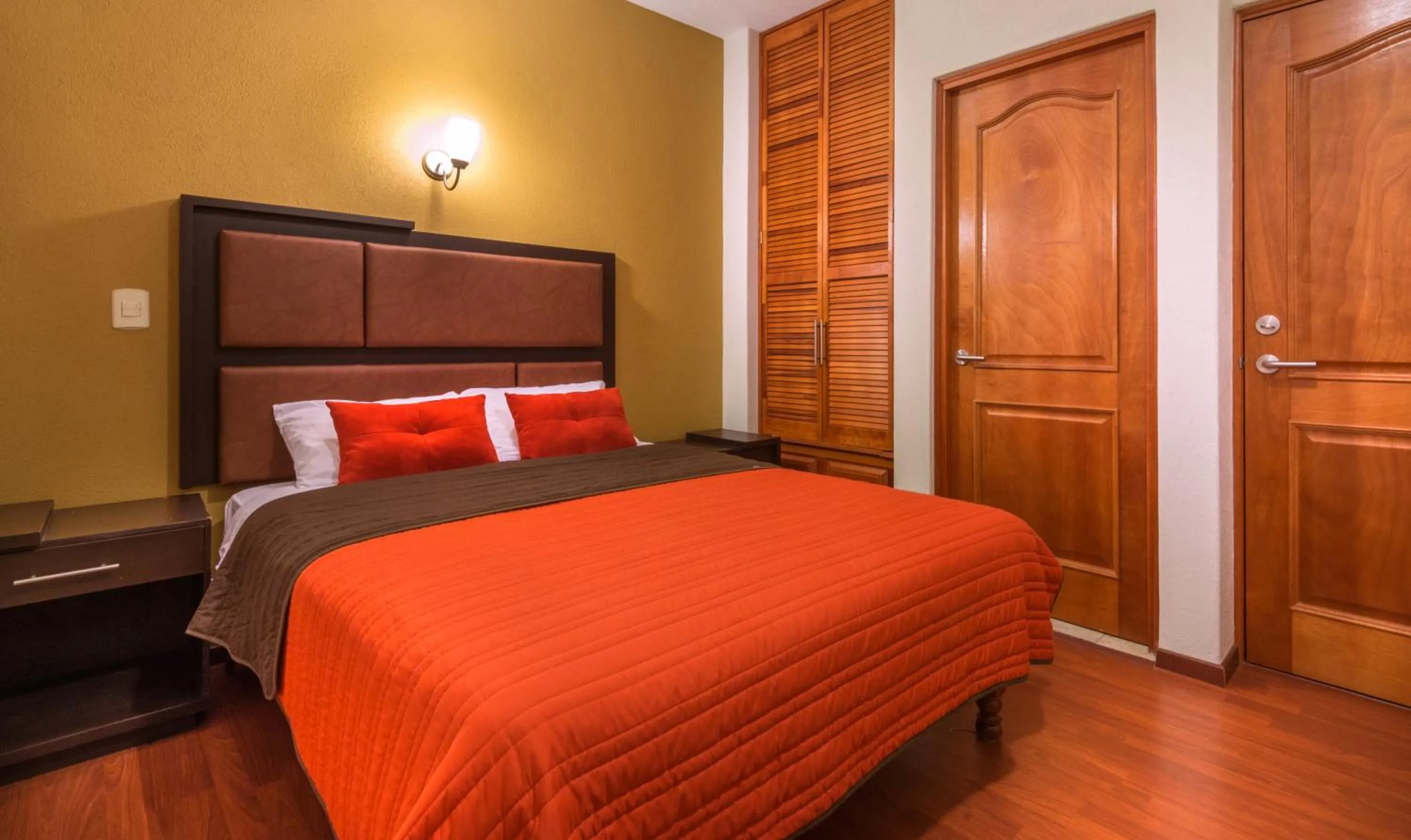 Bed in Hotel Patzcuaro