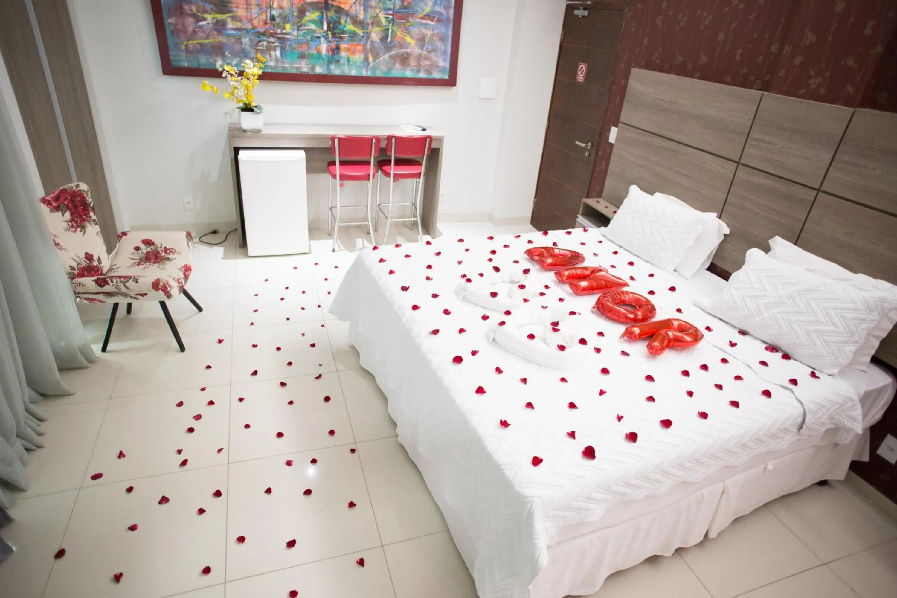 Bed in Pousada Orla dos Corais