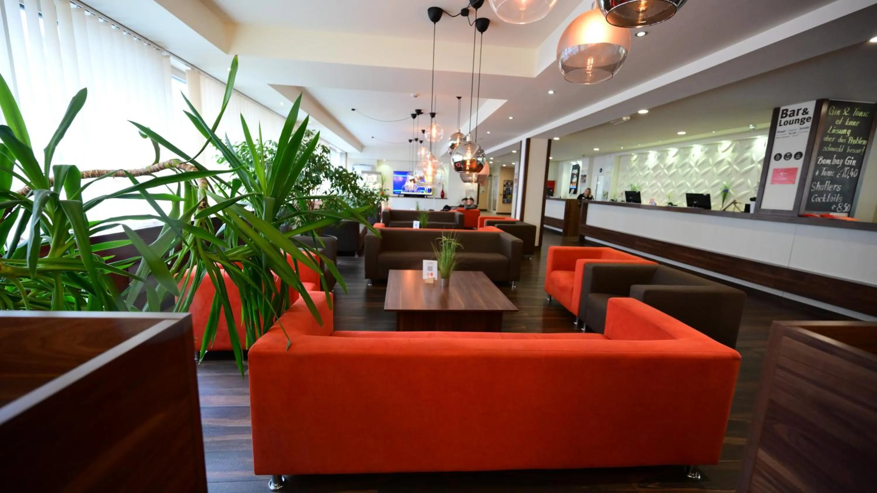 Lobby or reception in Motel Plus Berlin