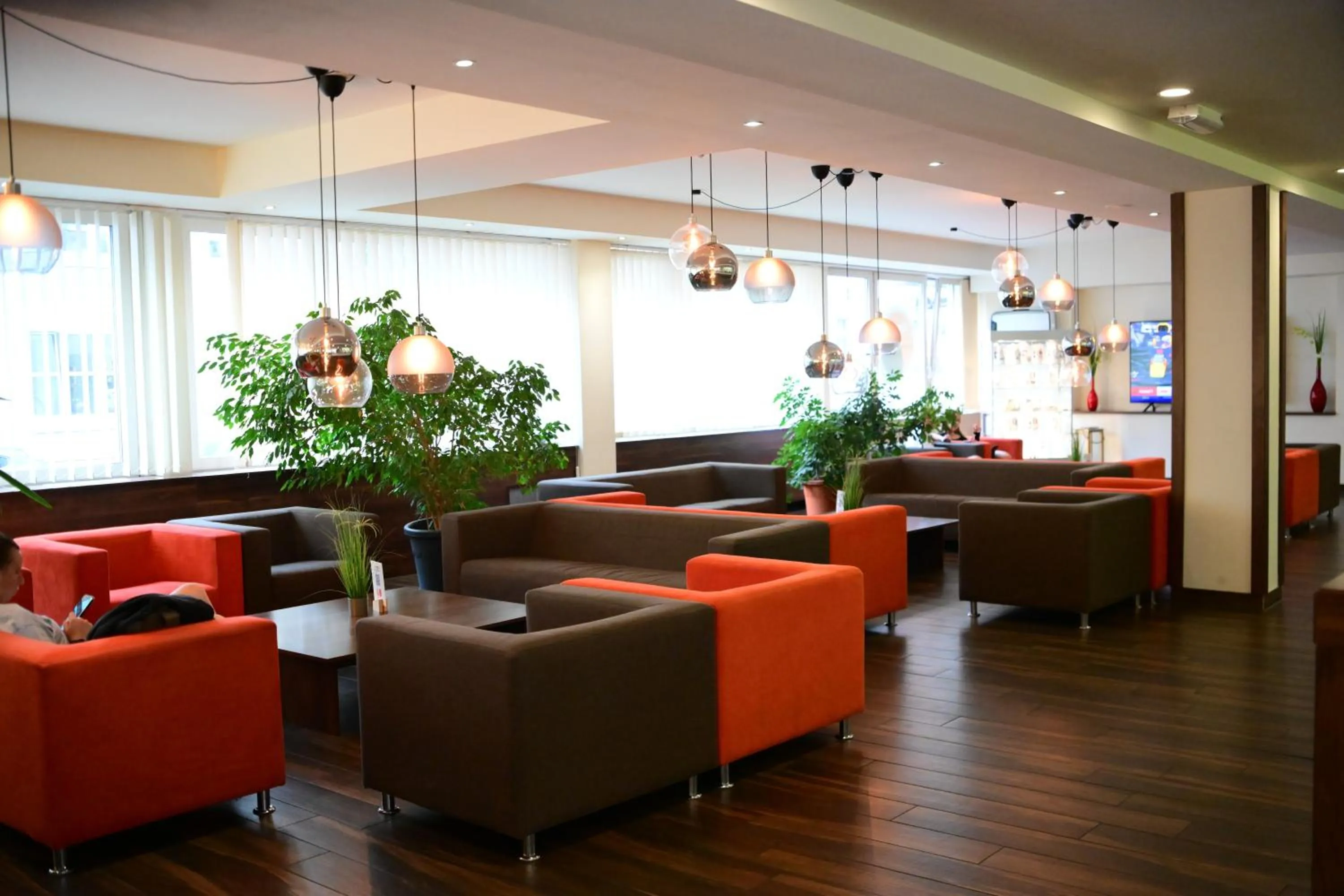 Seating area in Motel Plus Berlin