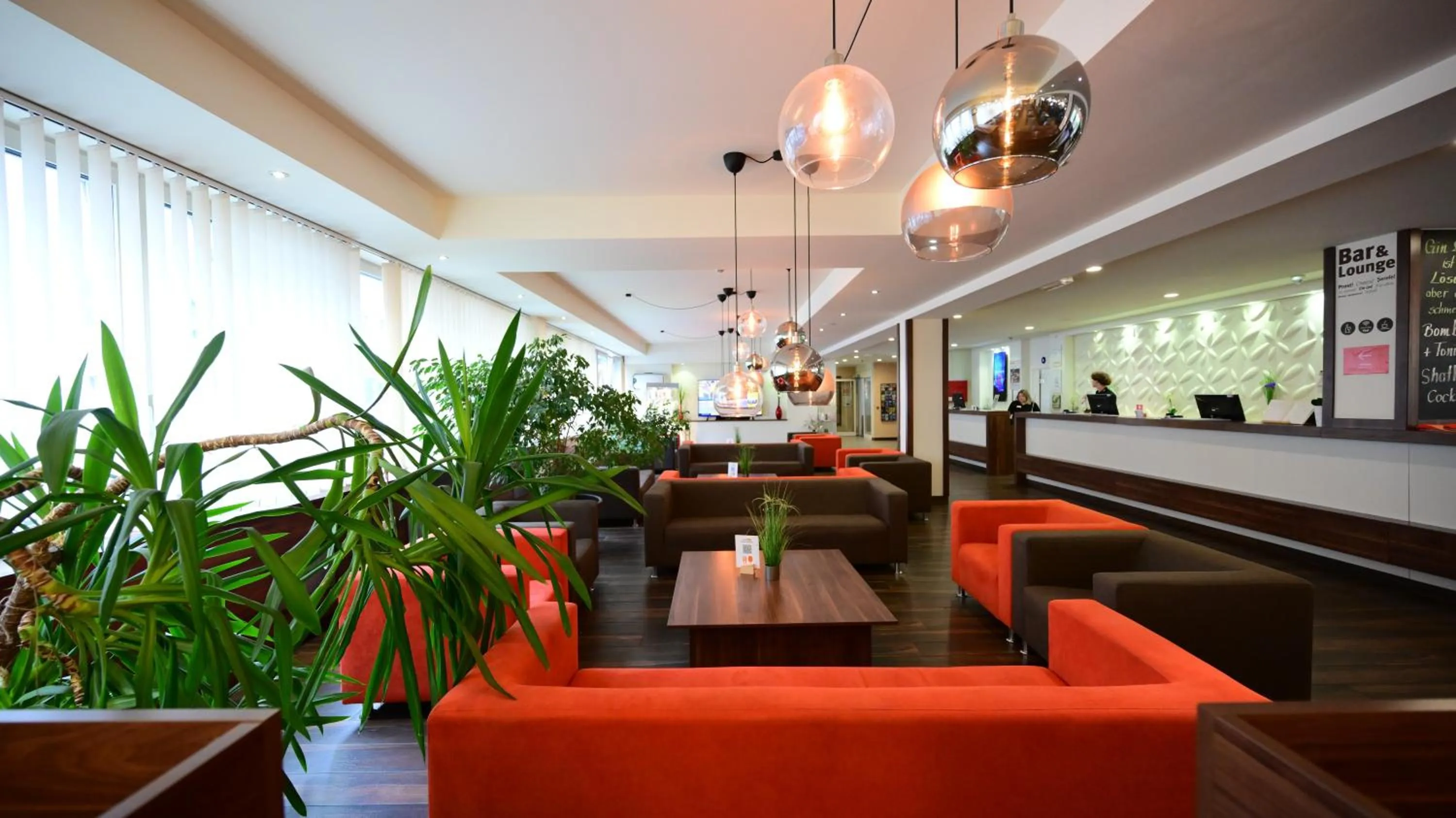 Lobby or reception in Motel Plus Berlin