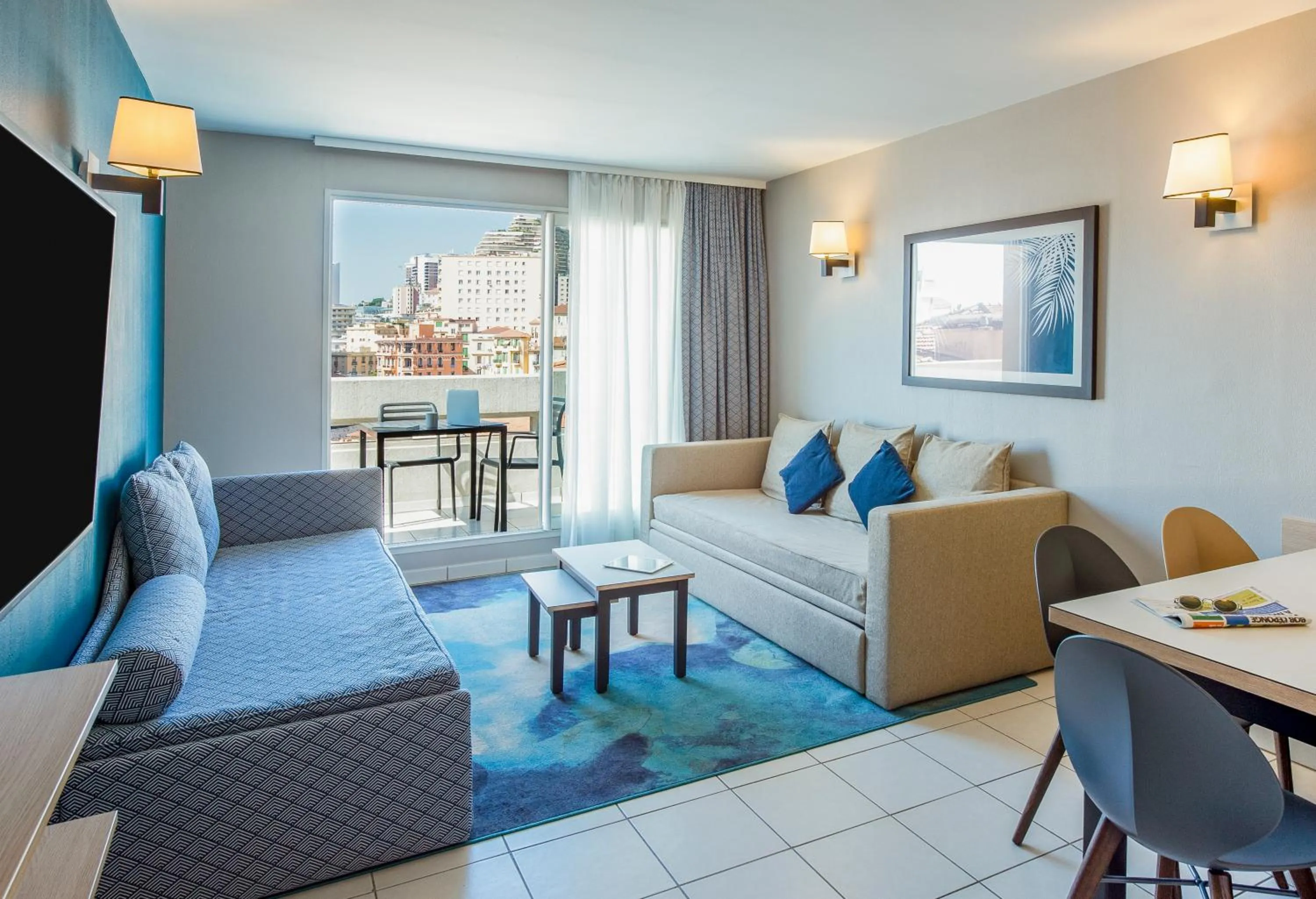 Living room in Aparthotel Adagio Monaco Monte Cristo