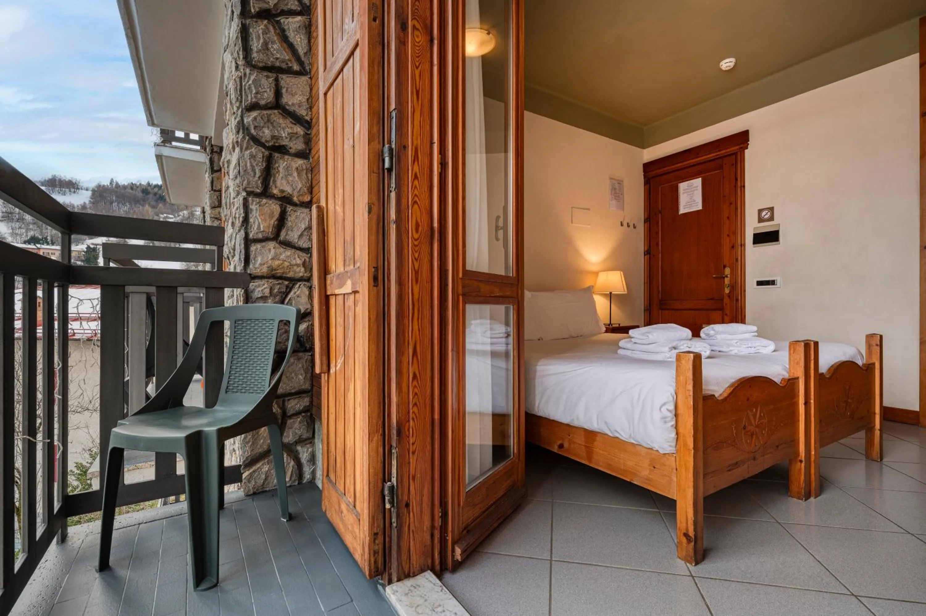 Bed in Hotel Miramonti Family & SPA