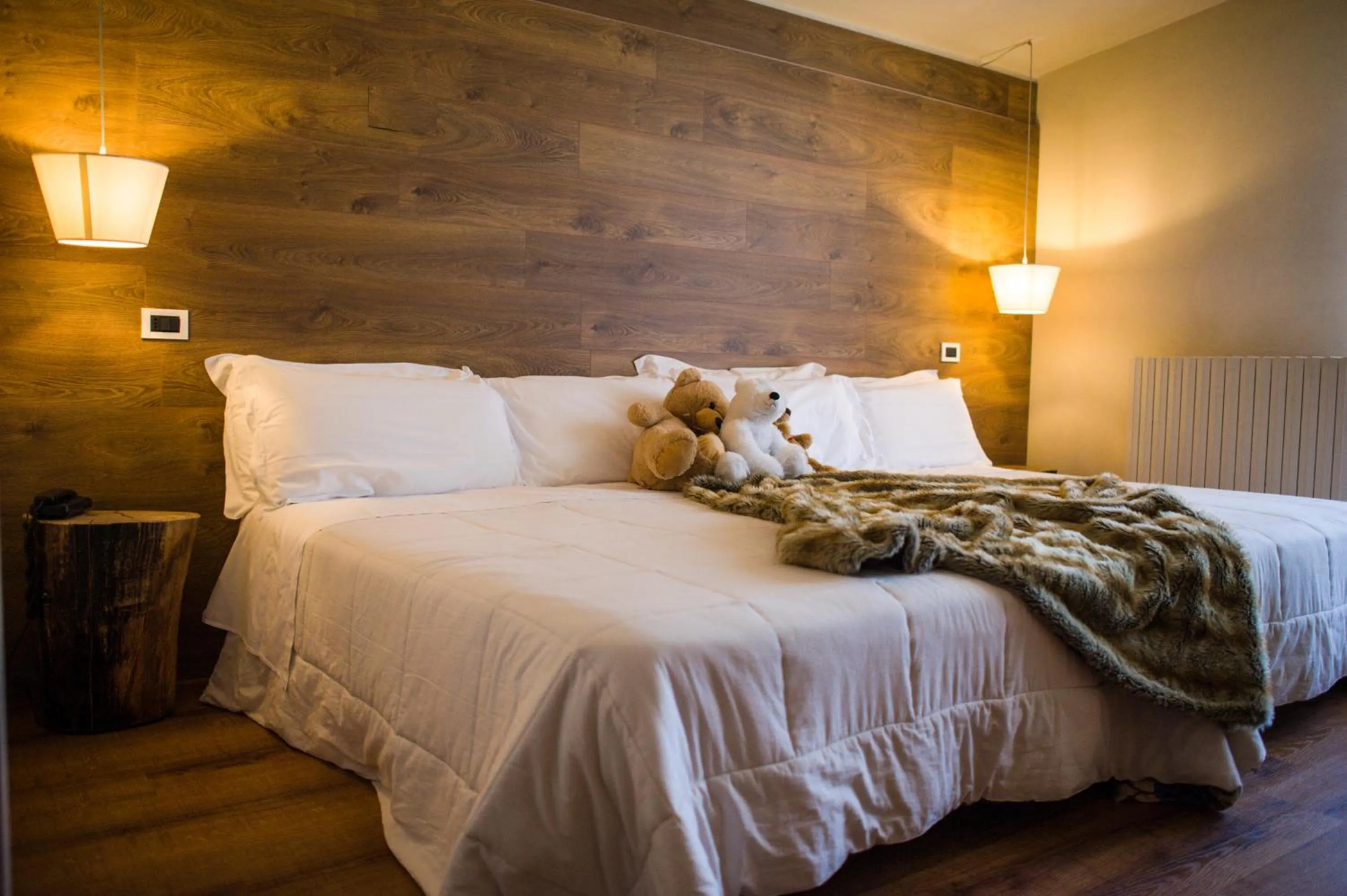 Bed in Hotel Miramonti Family & SPA