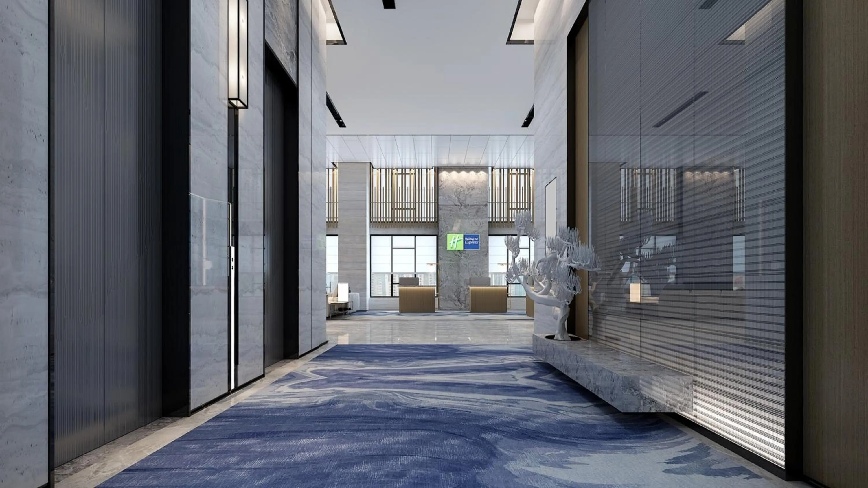 Lobby or reception in Holiday Inn Express Nanchang West Station by IHG
