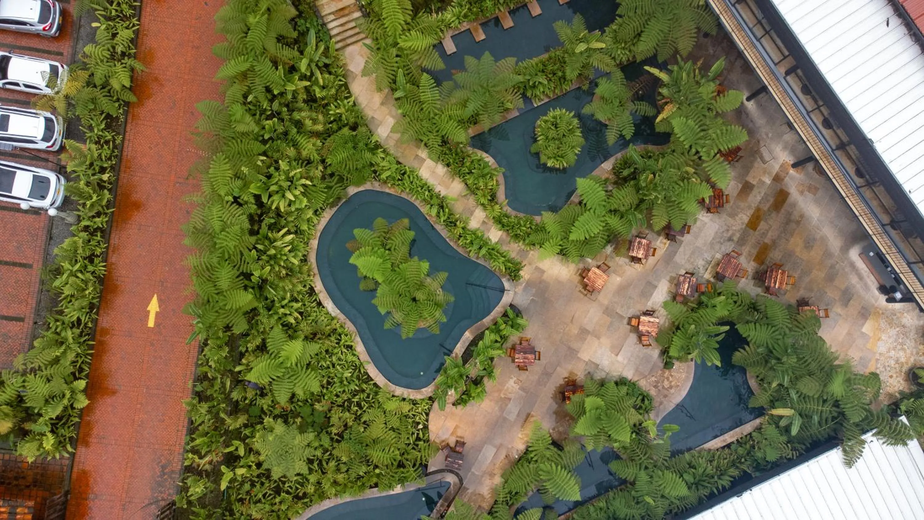 Bird's eye view in Termales El Otoño