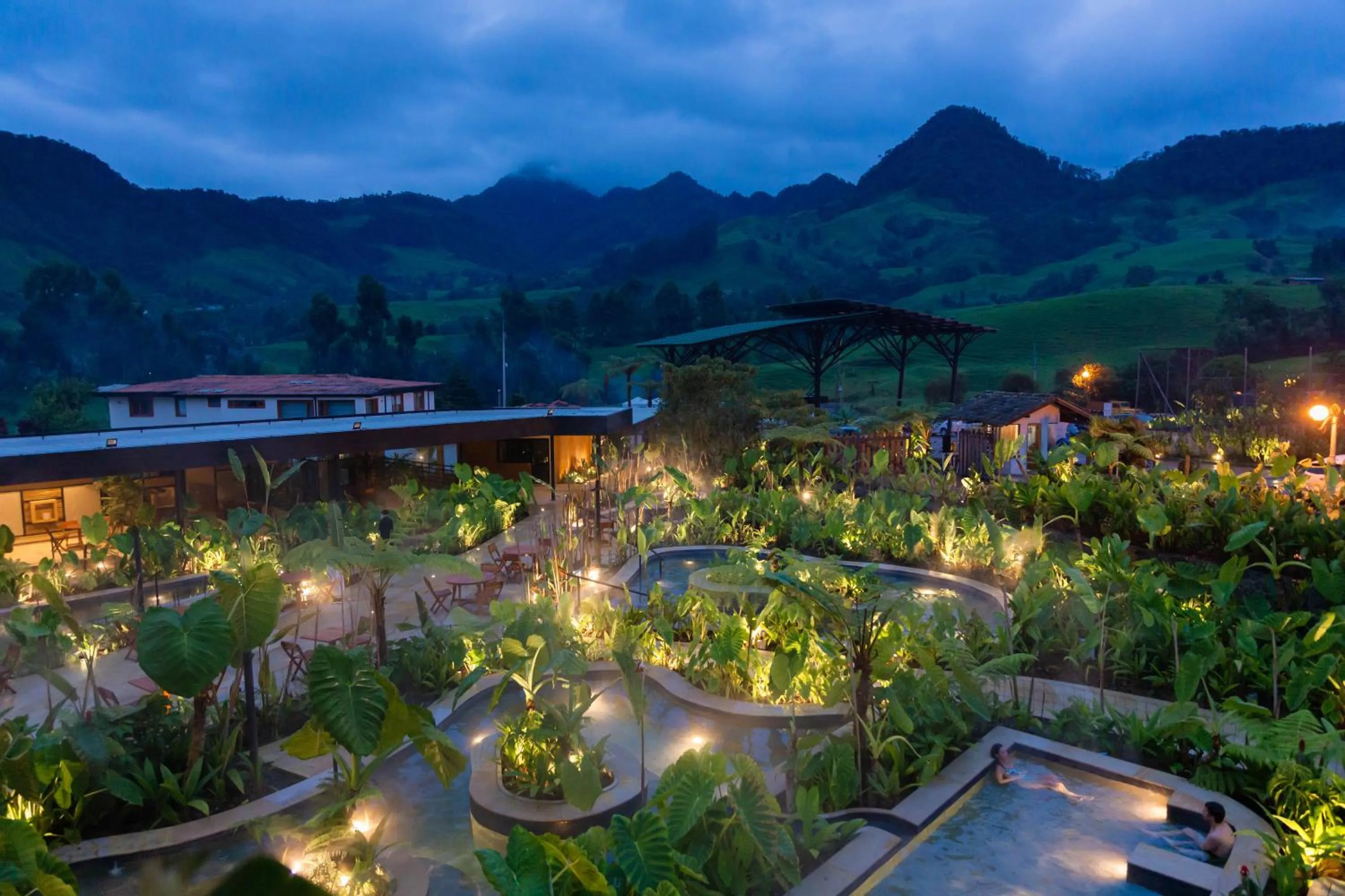 Bird's eye view in Termales El Otoño