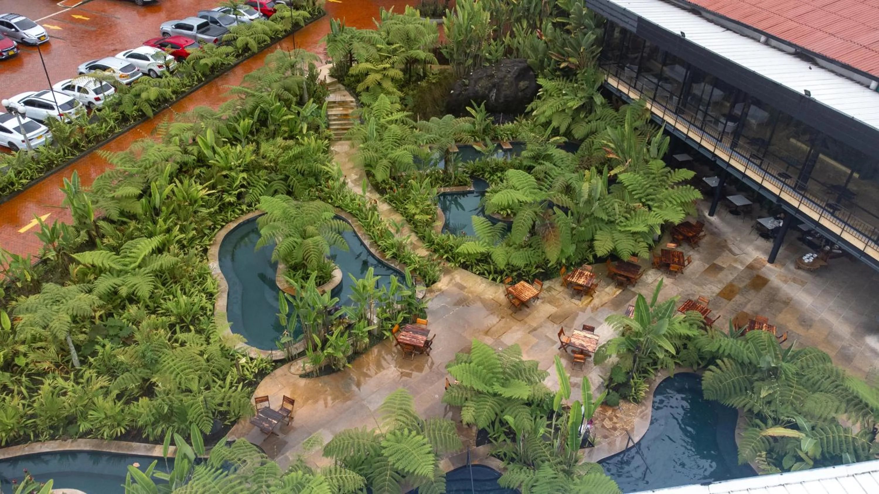 Bird's eye view in Termales El Otoño