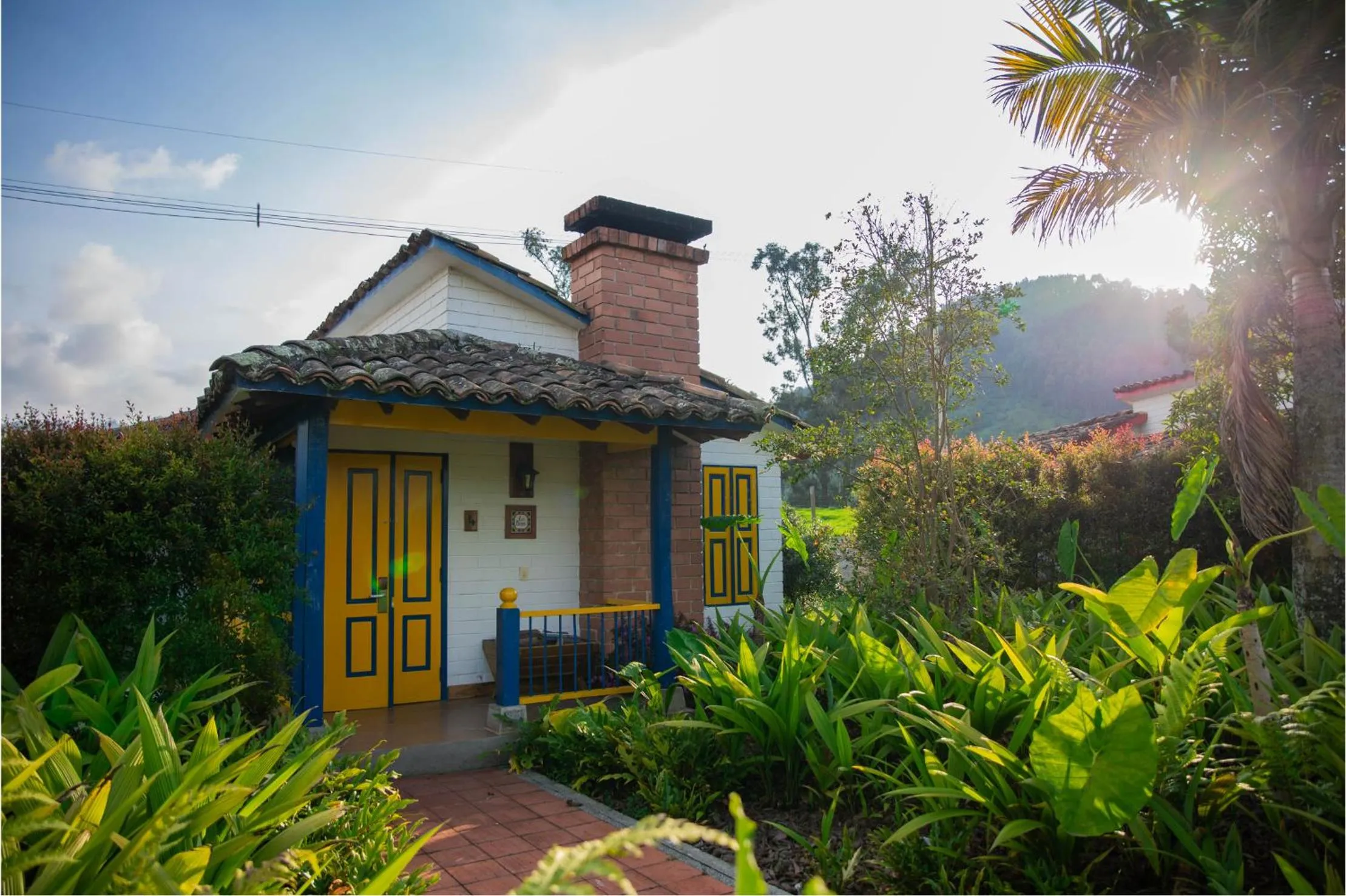 Garden view in Termales El Otoño