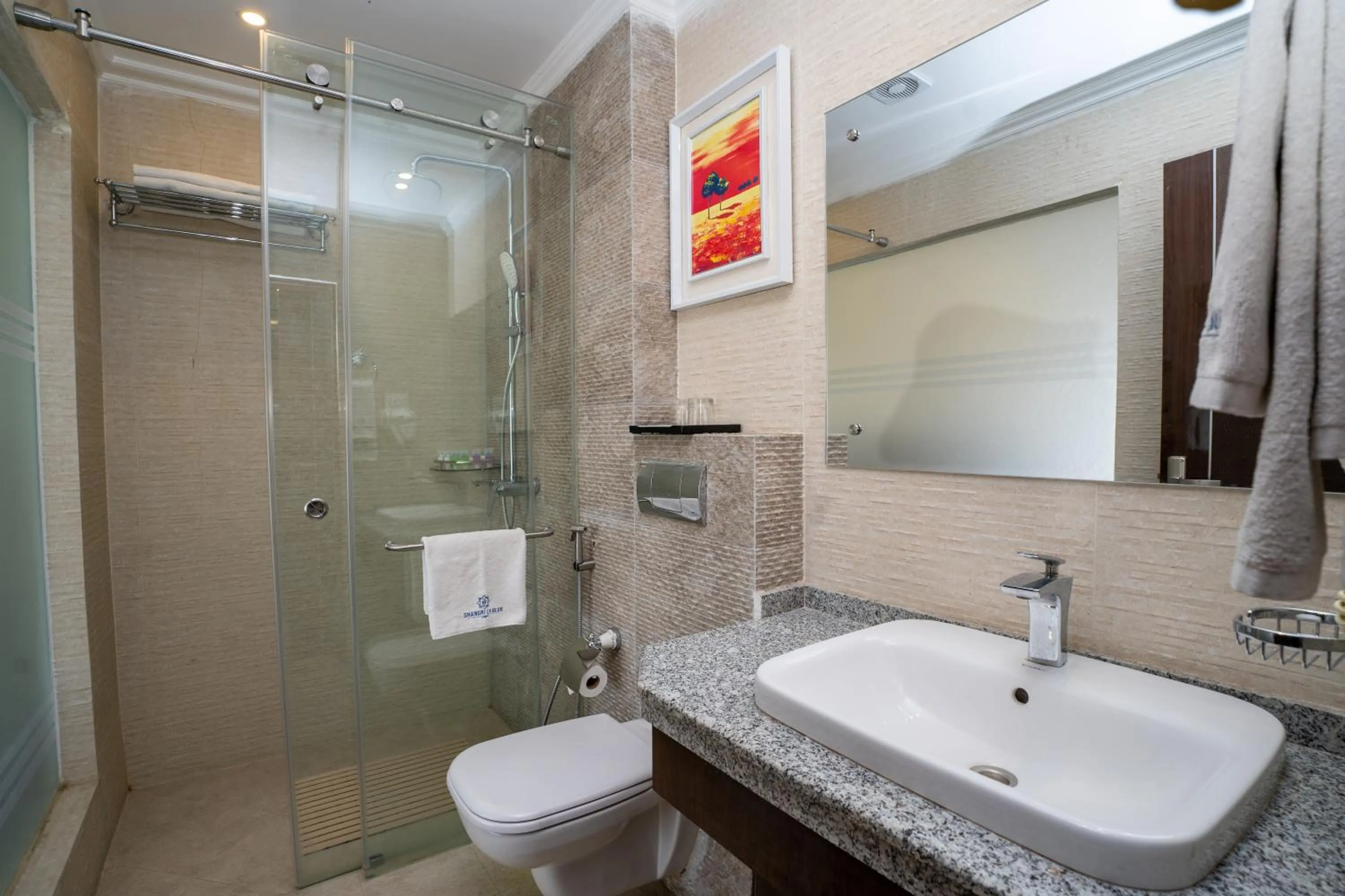 Shower in Shangrila Blu Hotel