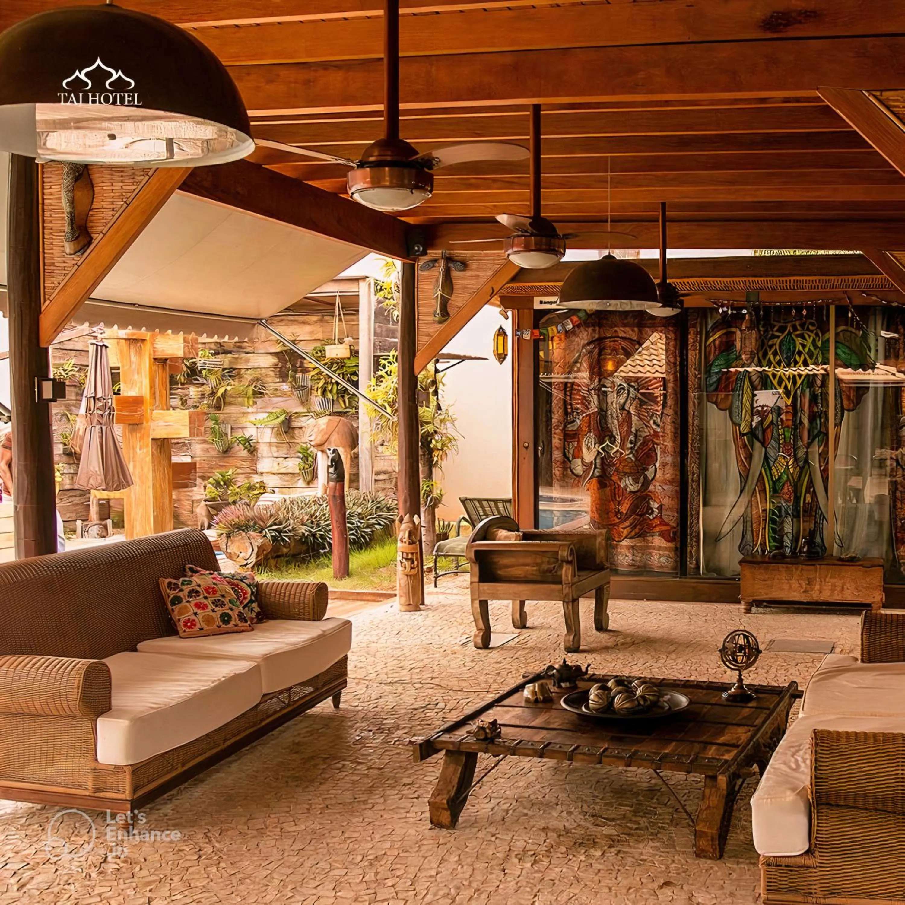 Seating area in Taj Hotel