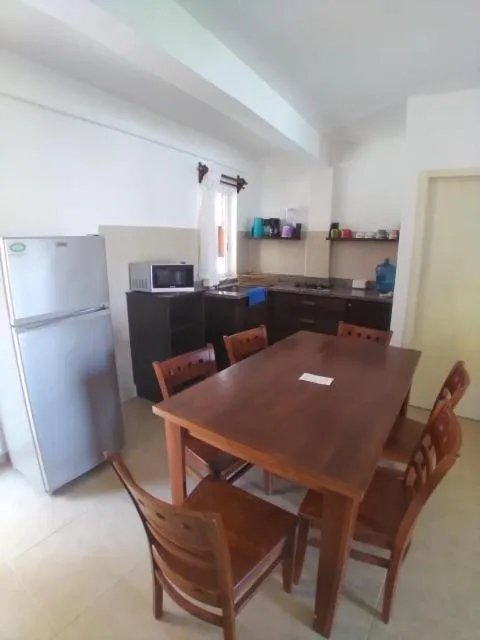 Dining area in El Fuerte Beach Apartments