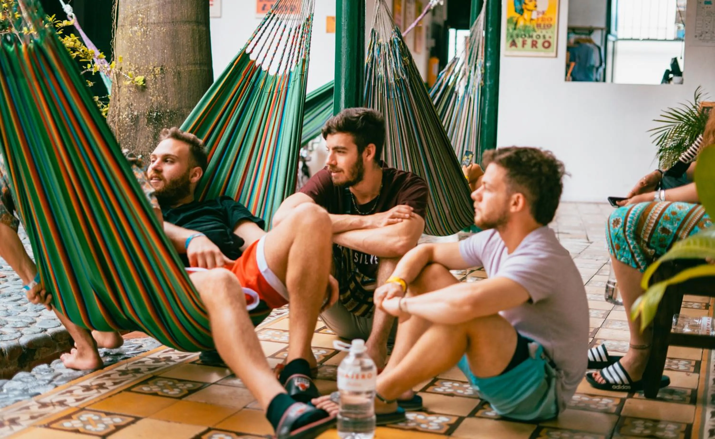 Patio in Viajero Hostel Cali & Salsa School