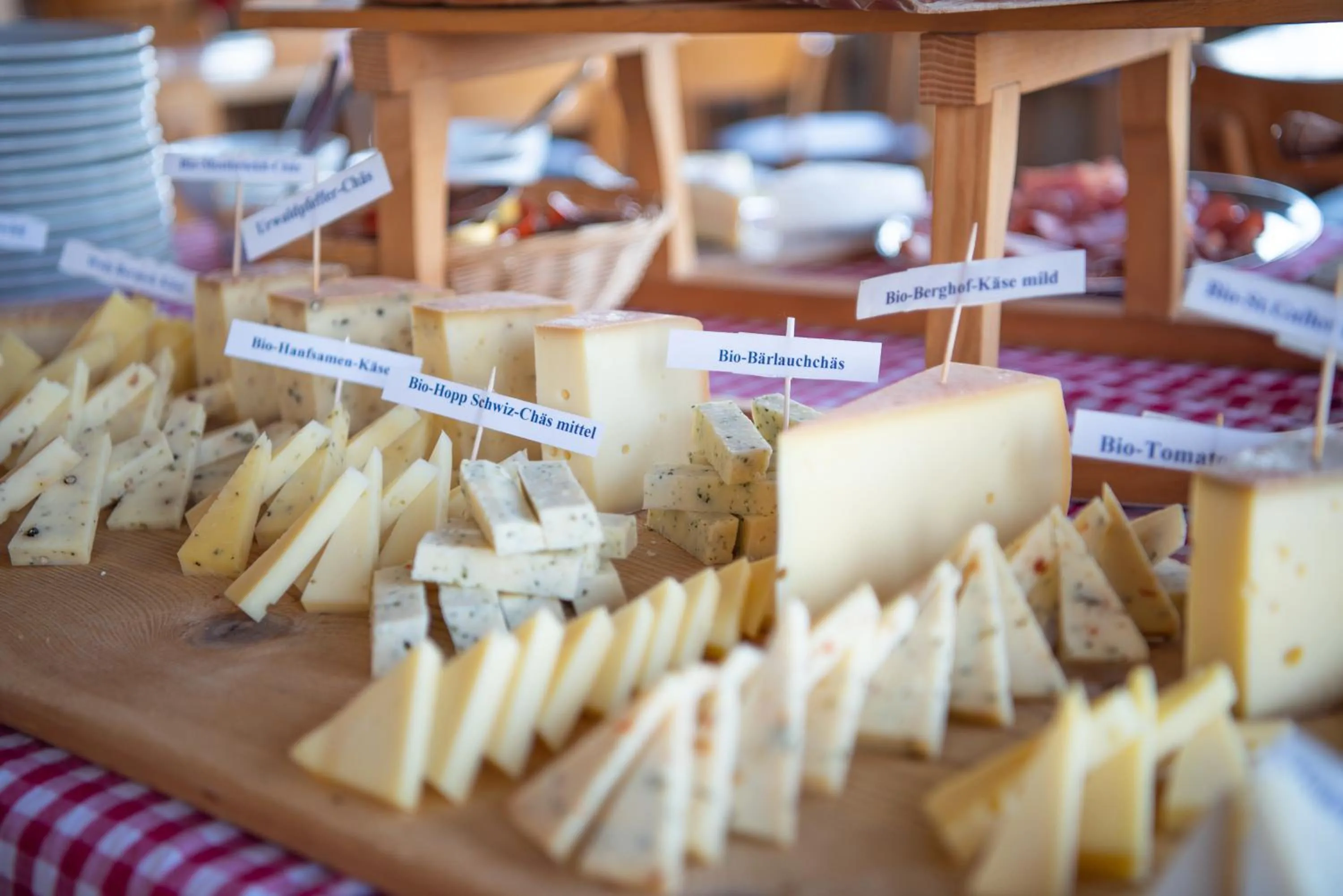 Food close-up in Restaurant und Kaeserei Berghof