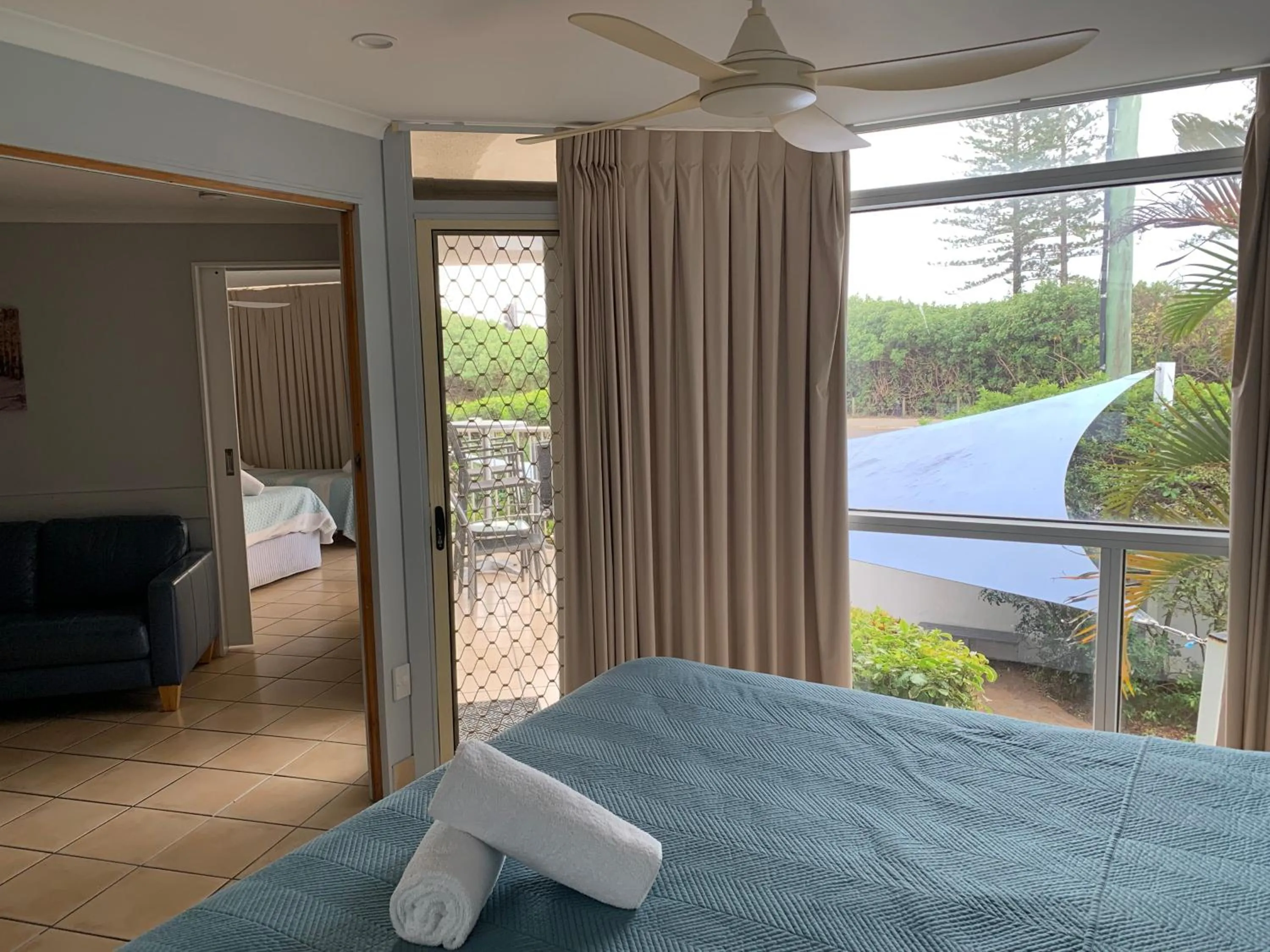 Bed in Northpoint Holiday Apartments