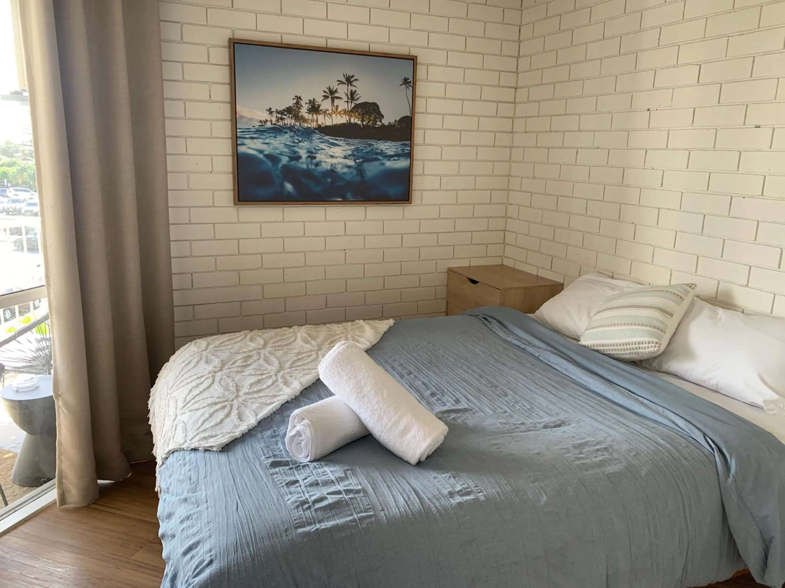 Bed in Northpoint Holiday Apartments