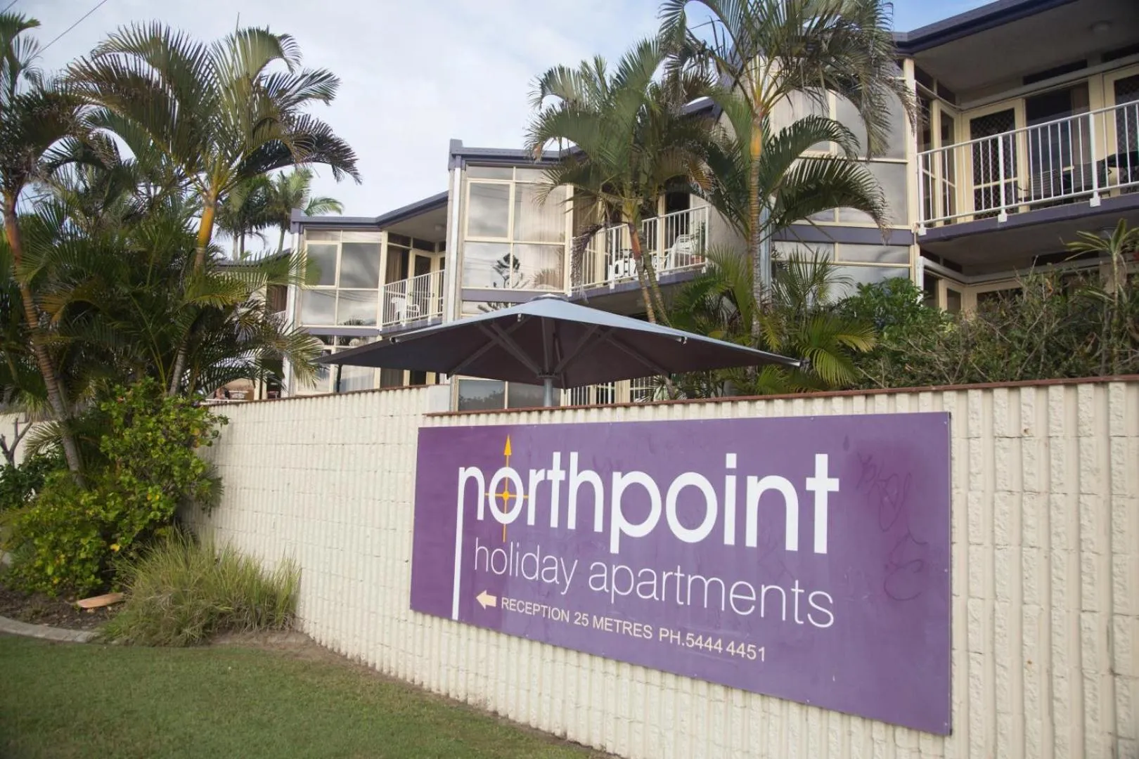 Facade/entrance in Northpoint Holiday Apartments