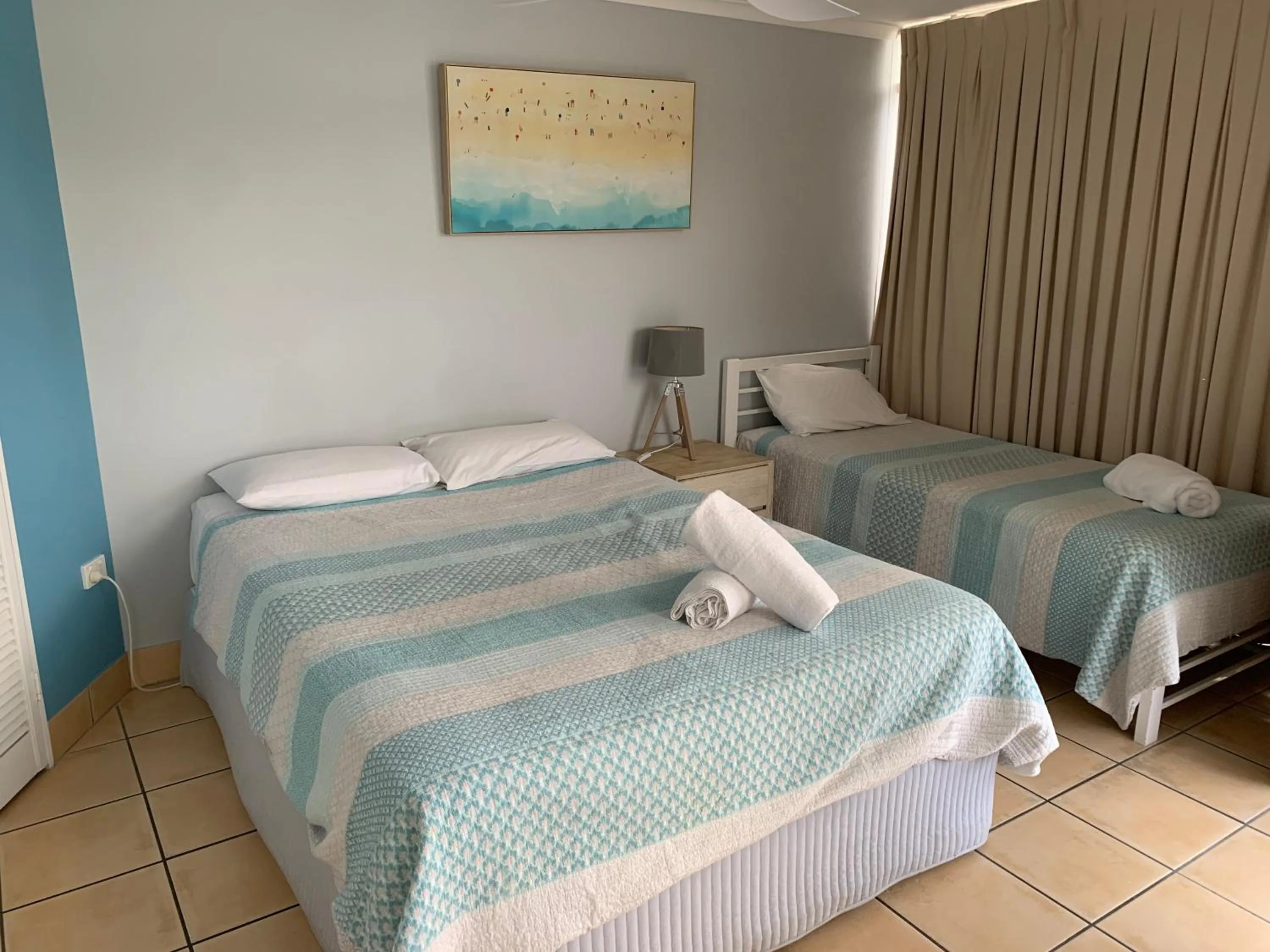 Bed in Northpoint Holiday Apartments