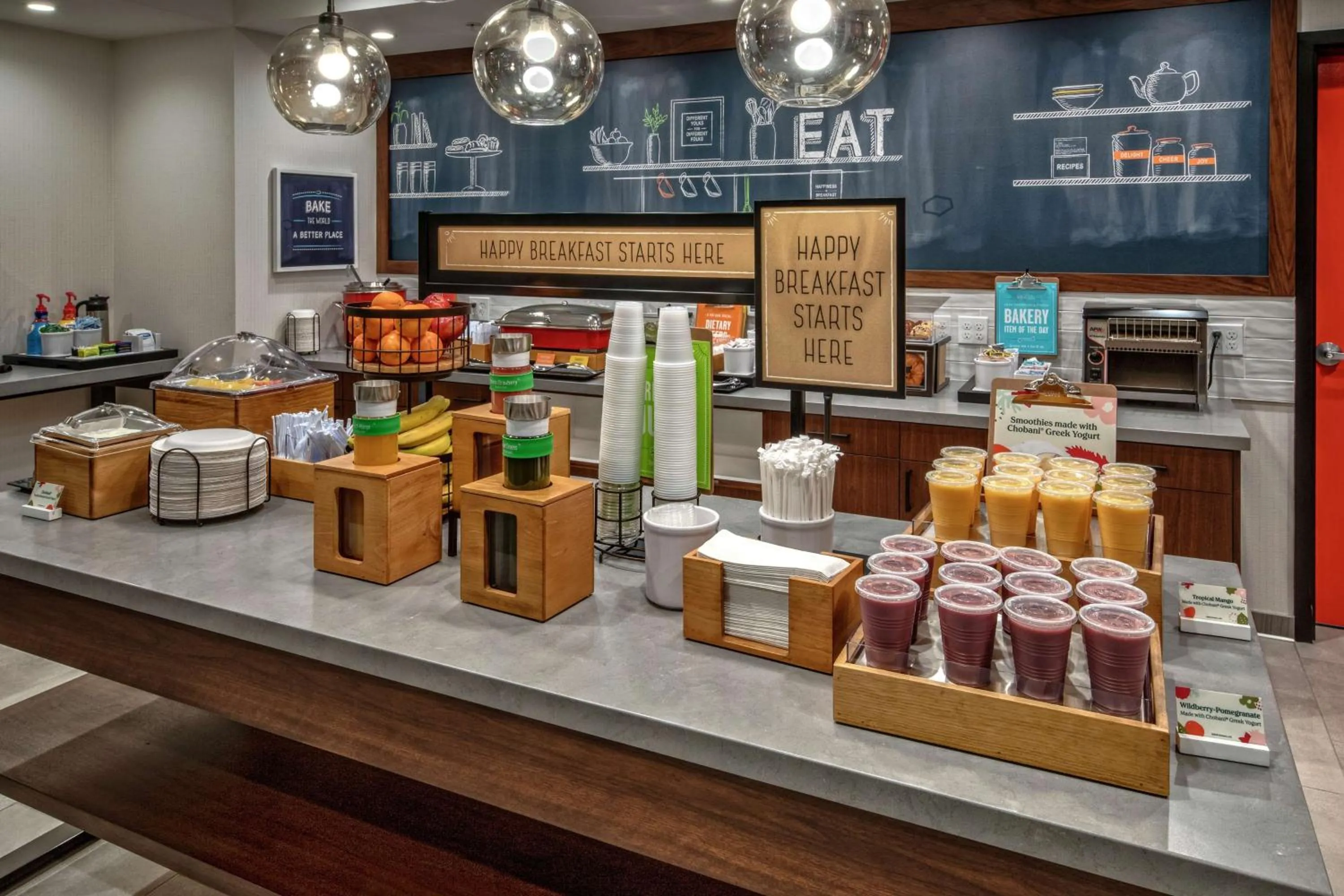 Breakfast in Hampton Inn Fresno Airport